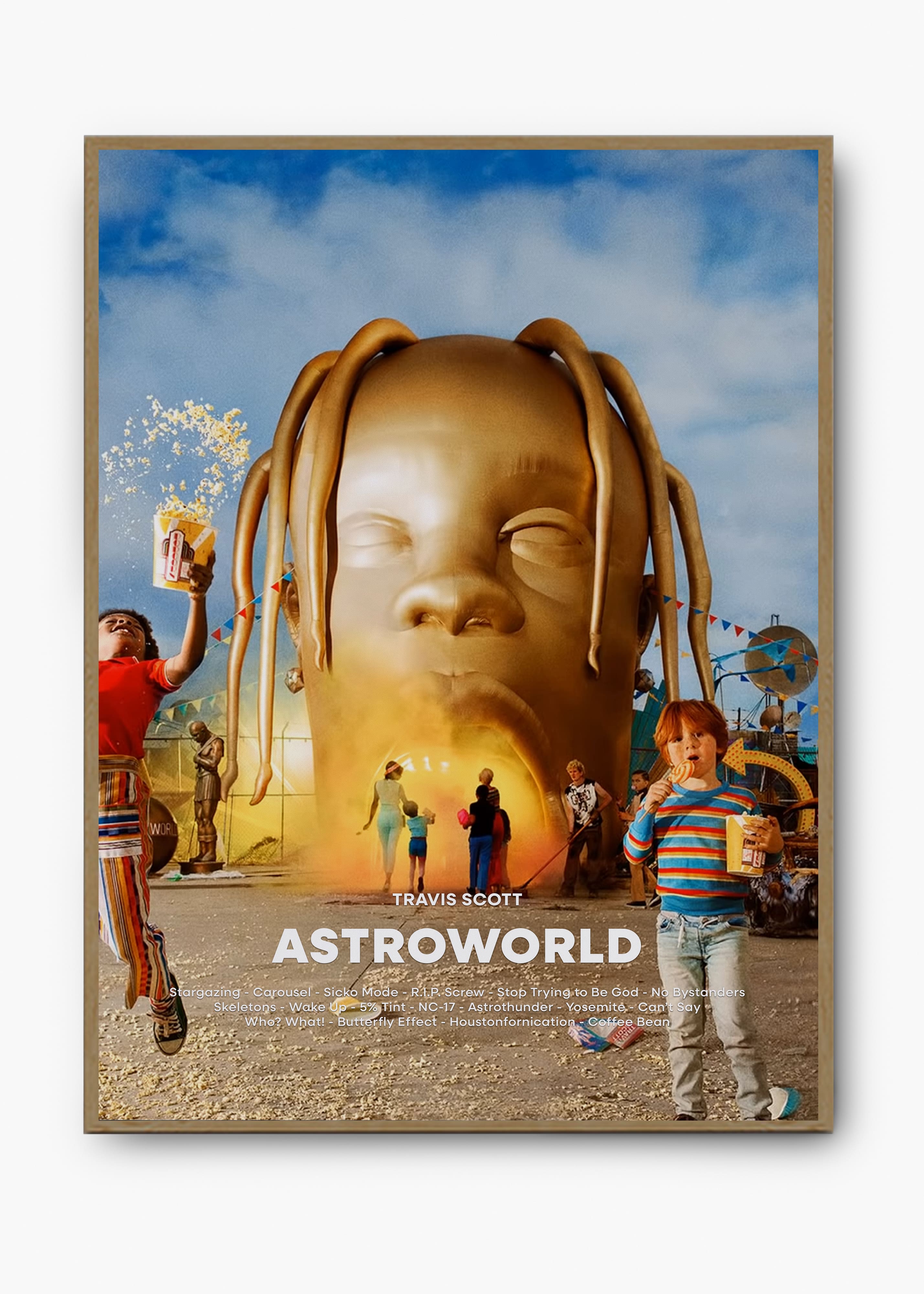 Quadro Travis Scott Astroworld Capa
