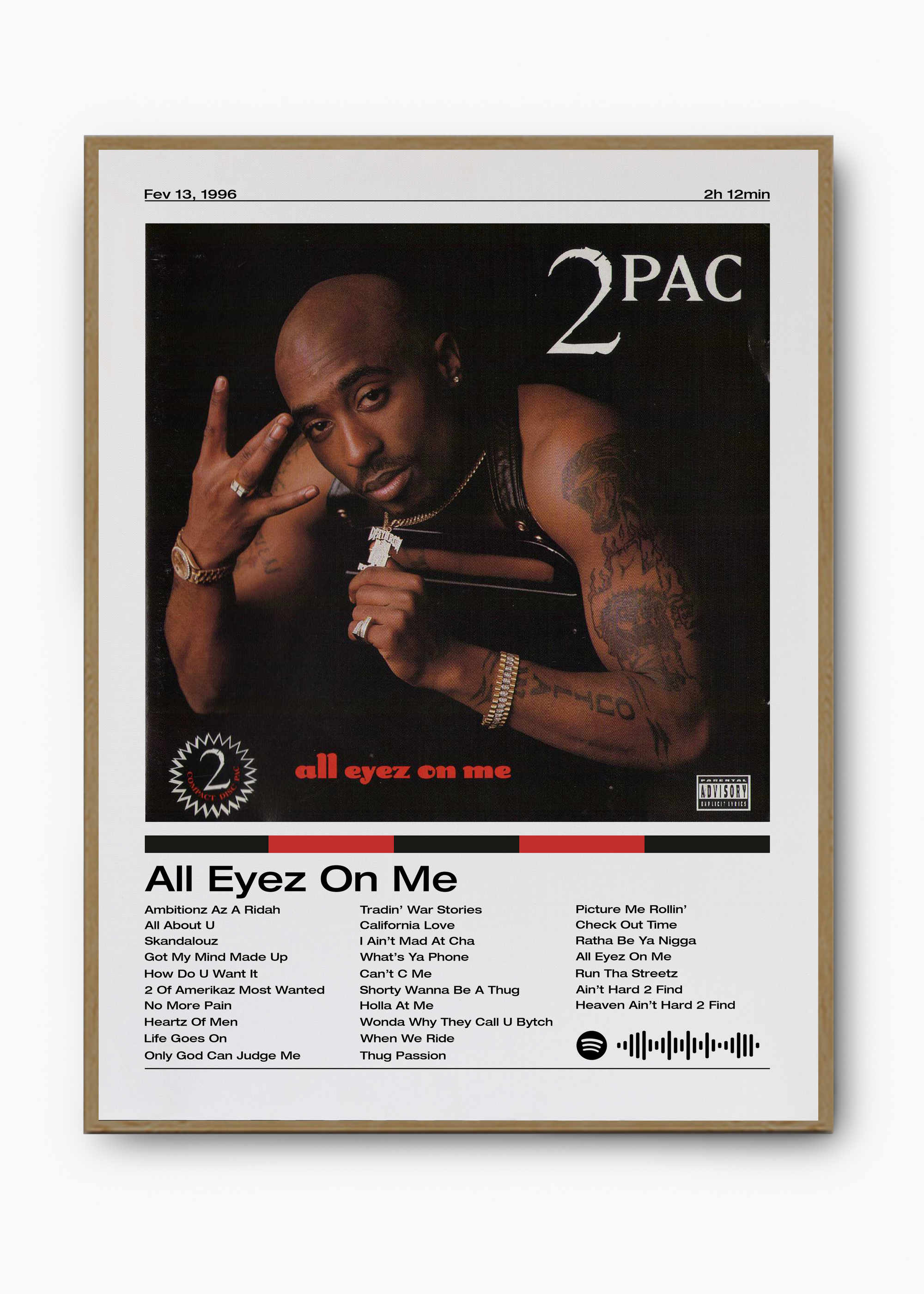 Quadro 2PAC All Eyez On Me - 3