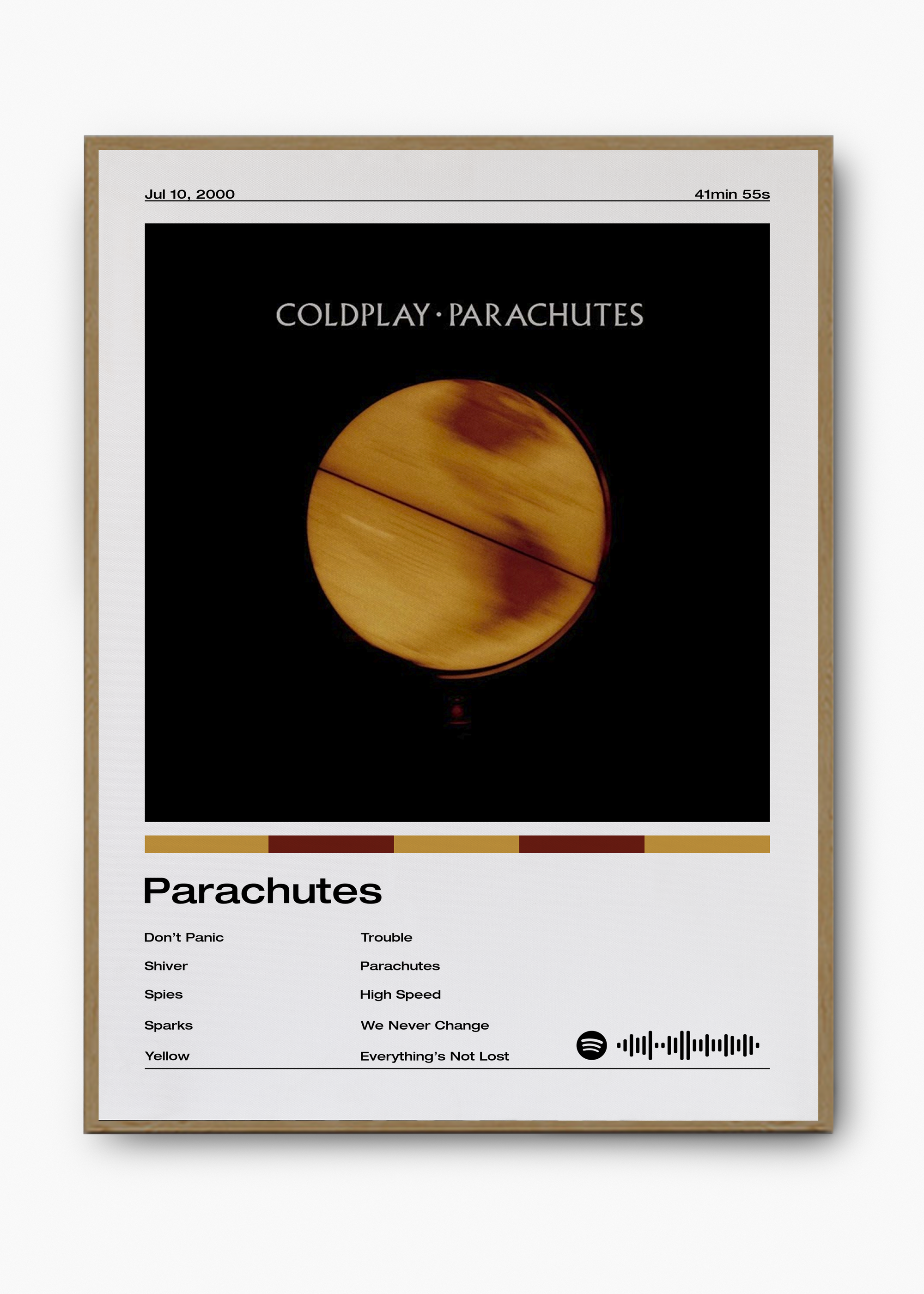 Quadro Coldplay Parachutes - 3