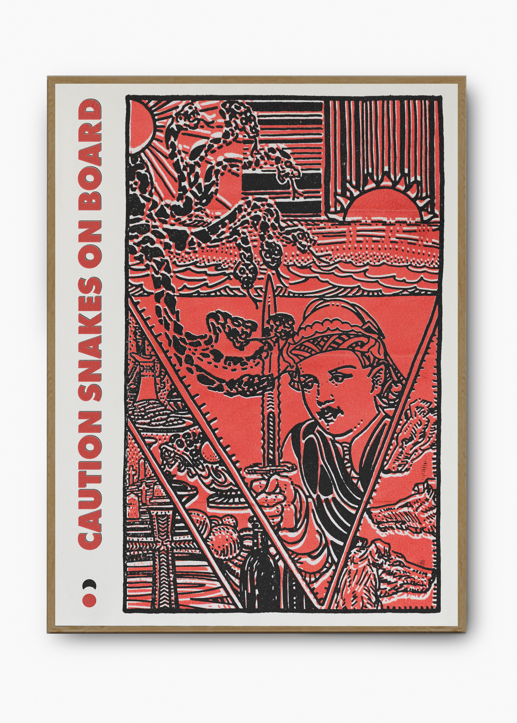 Quadro Caution Snakes on Board - 3