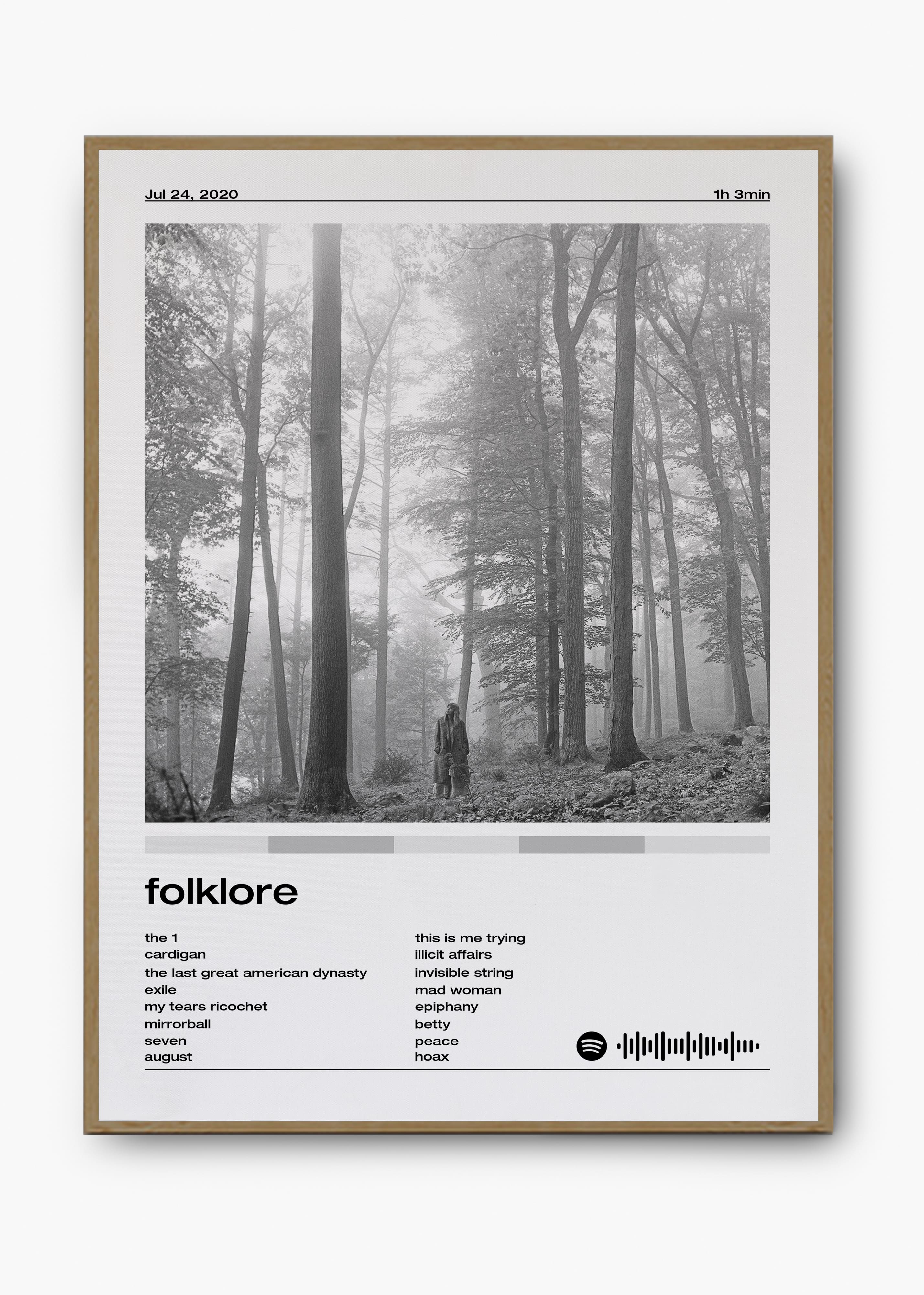 Quadro Taylor Swift Folklore
