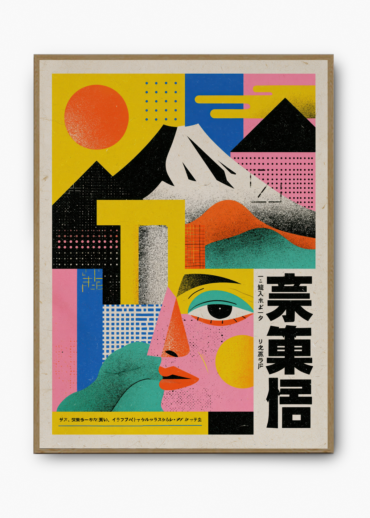Quadro Japonês Fuji Geométrico - 3