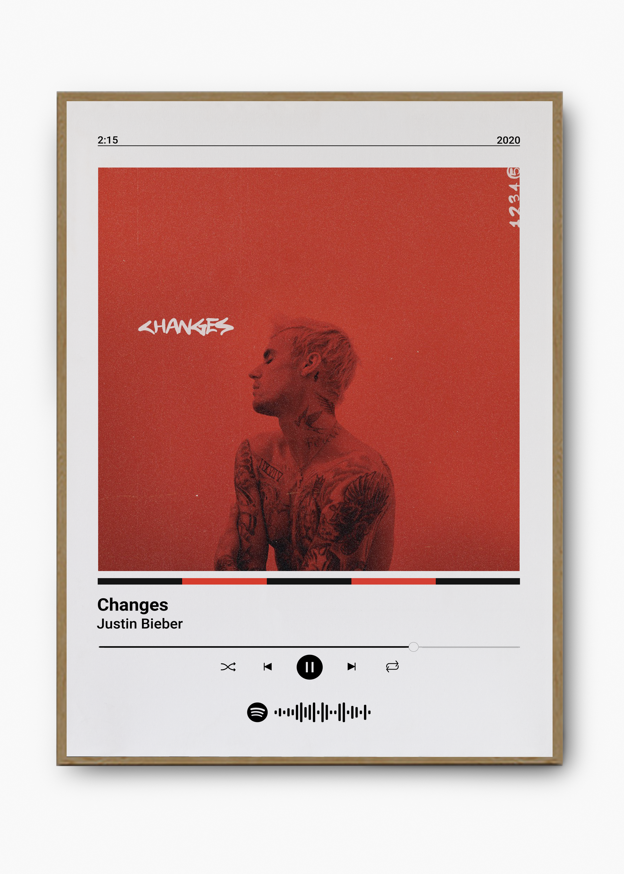 Quadro Justin Bieber Changes - 3