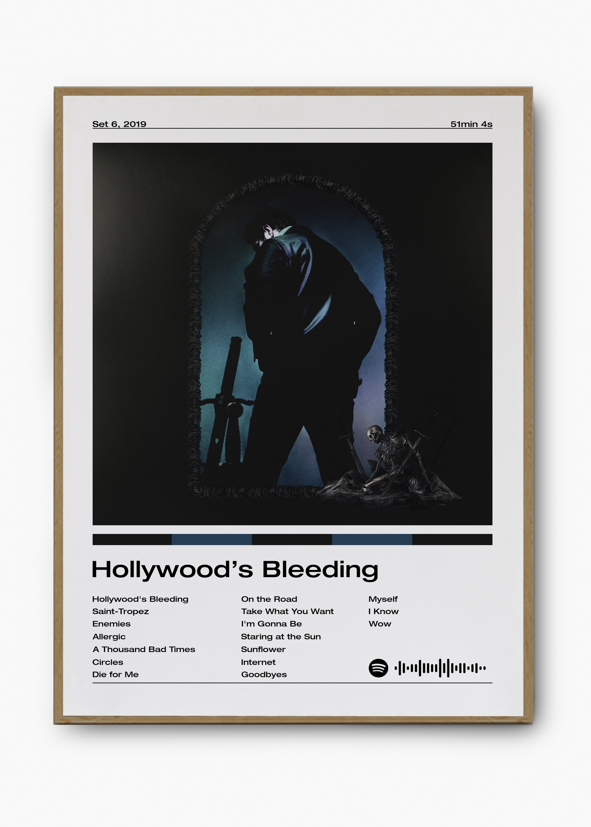 Quadro Post Malone Hollywood's Bleeding - 3