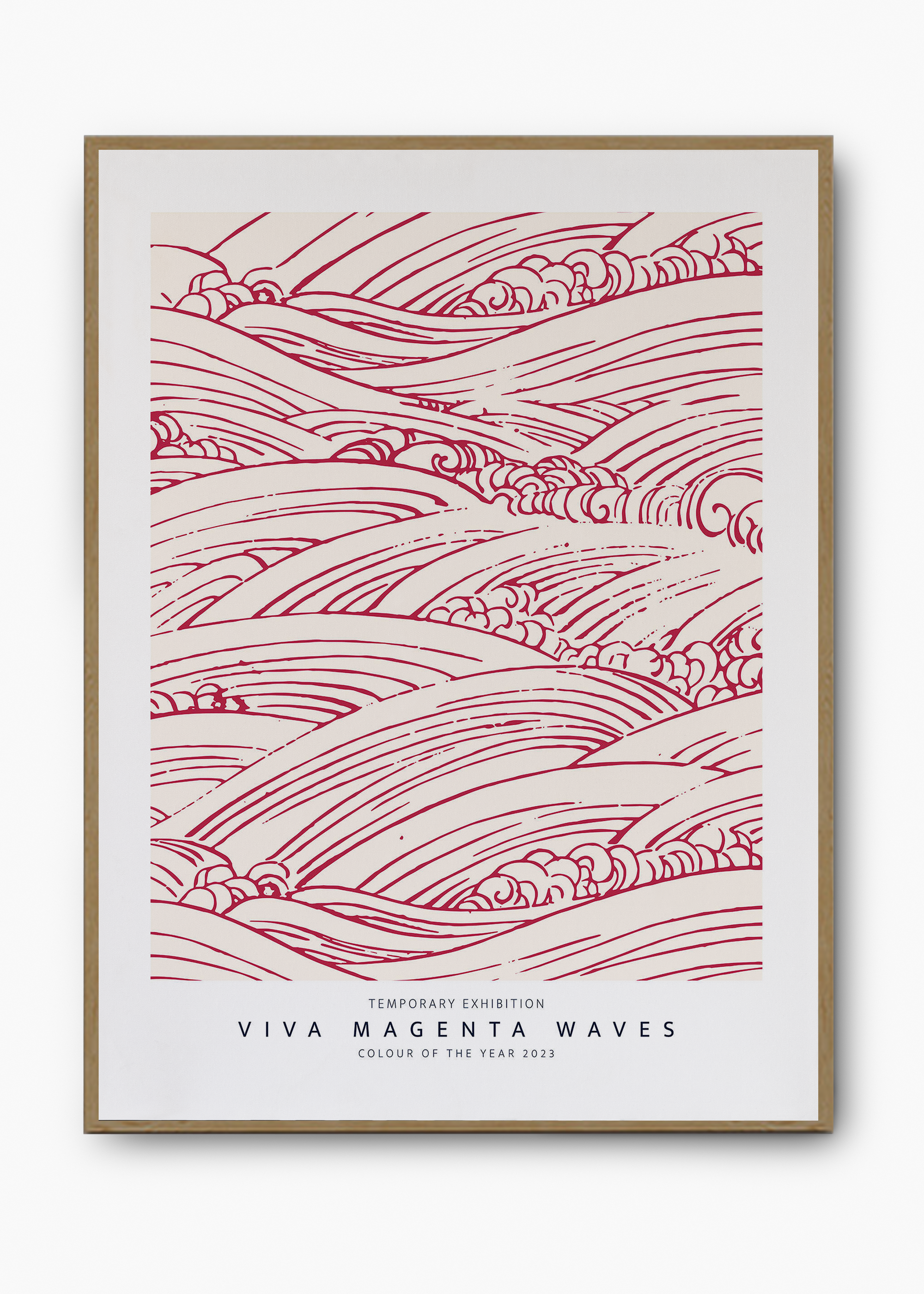 Quadro Magenta Waves - 3