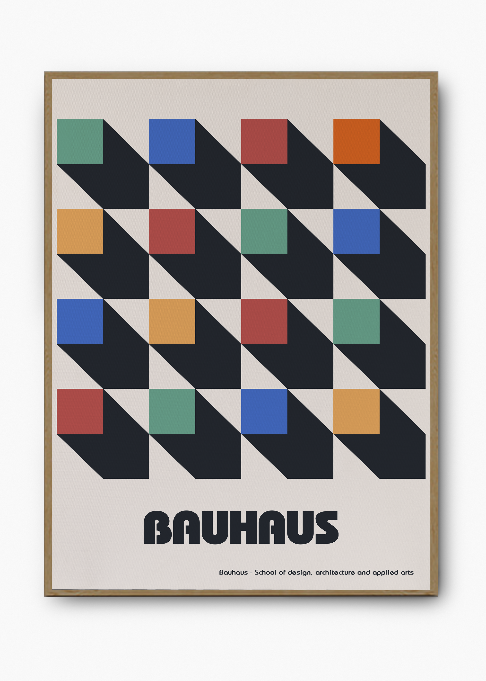 Quadro Bauhaus Retro Geometry - 3
