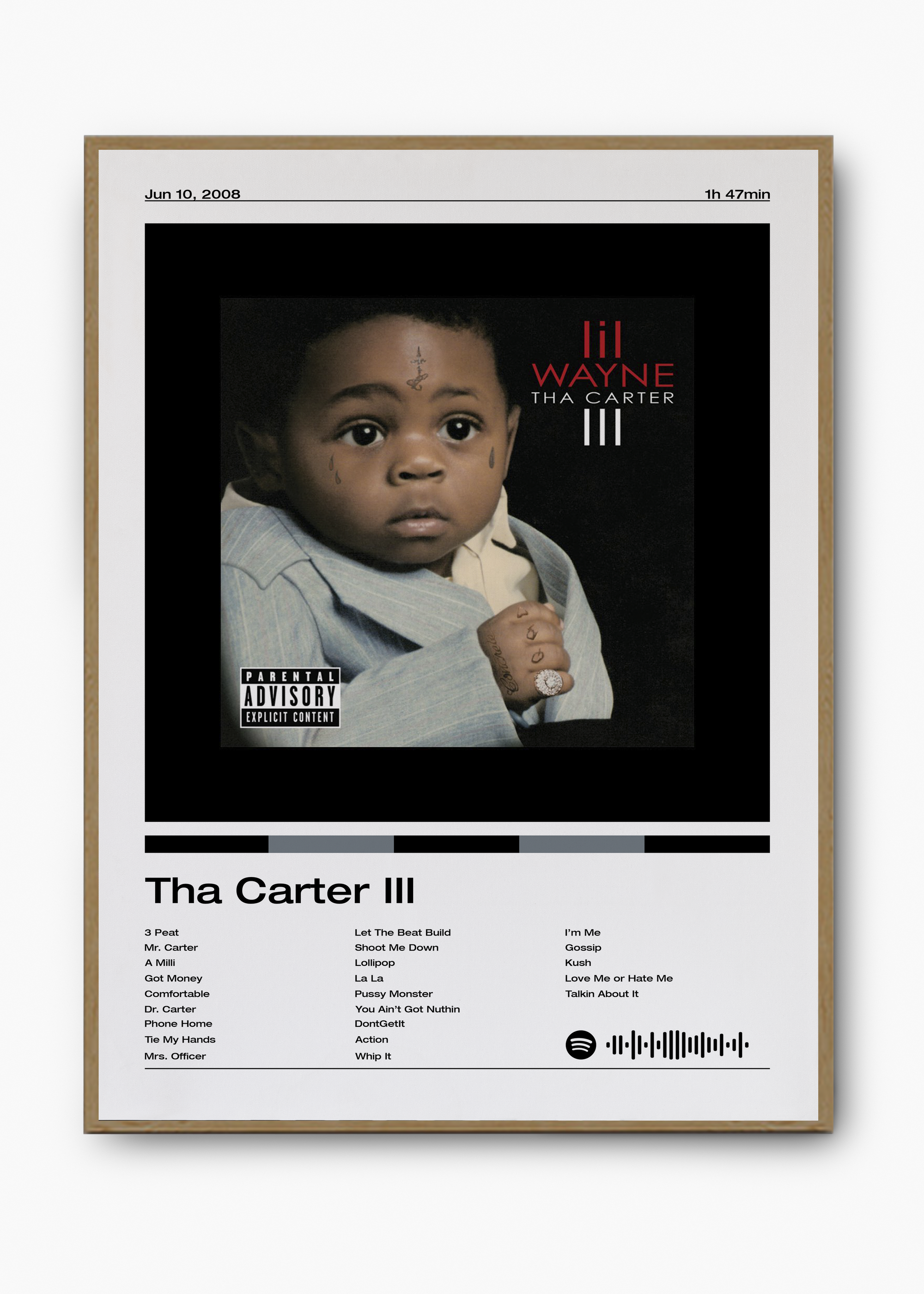 Quadro Lil Wayne Tha Carter III - 3