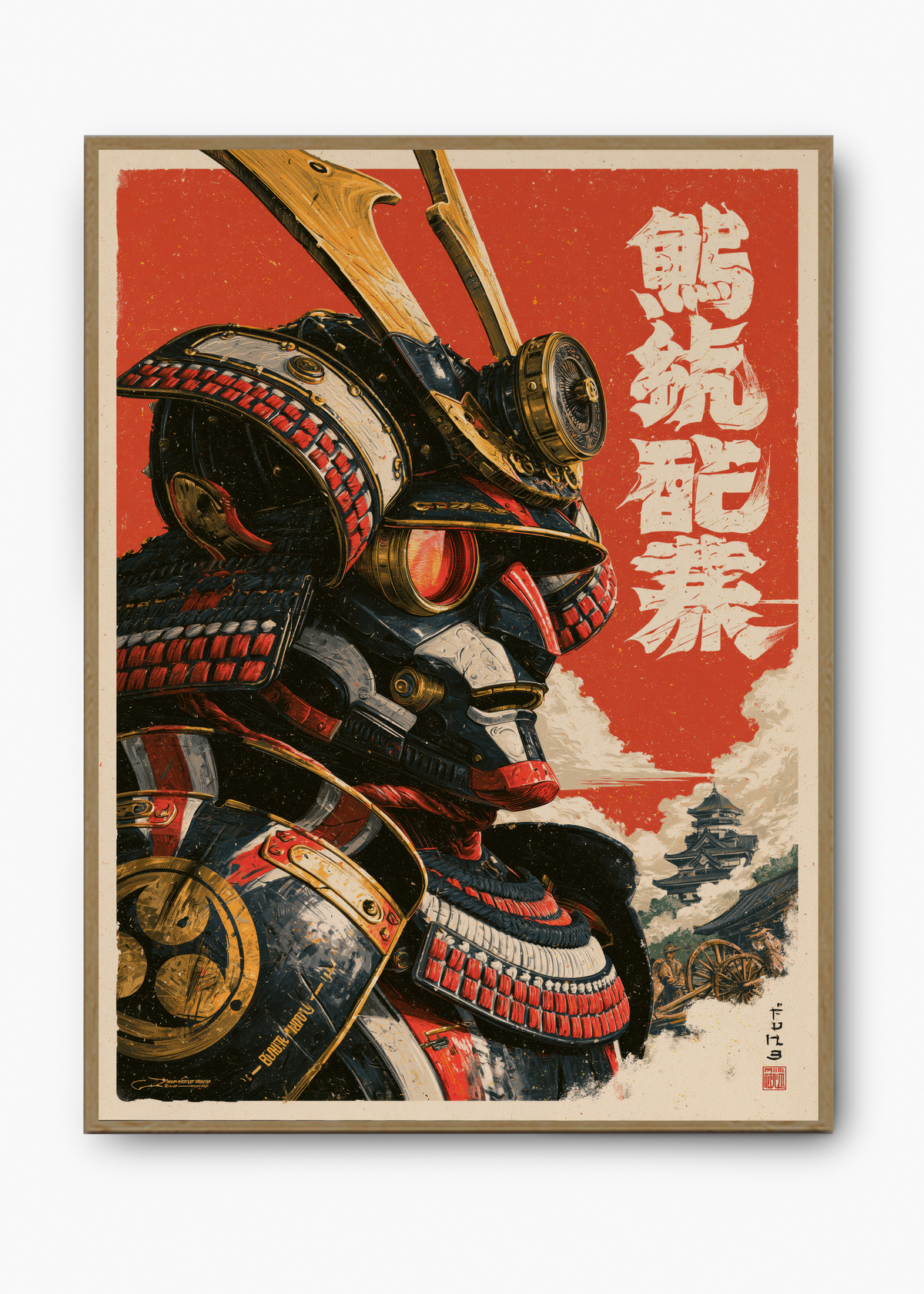 Quadro Japonês Mecha Samurai - 3