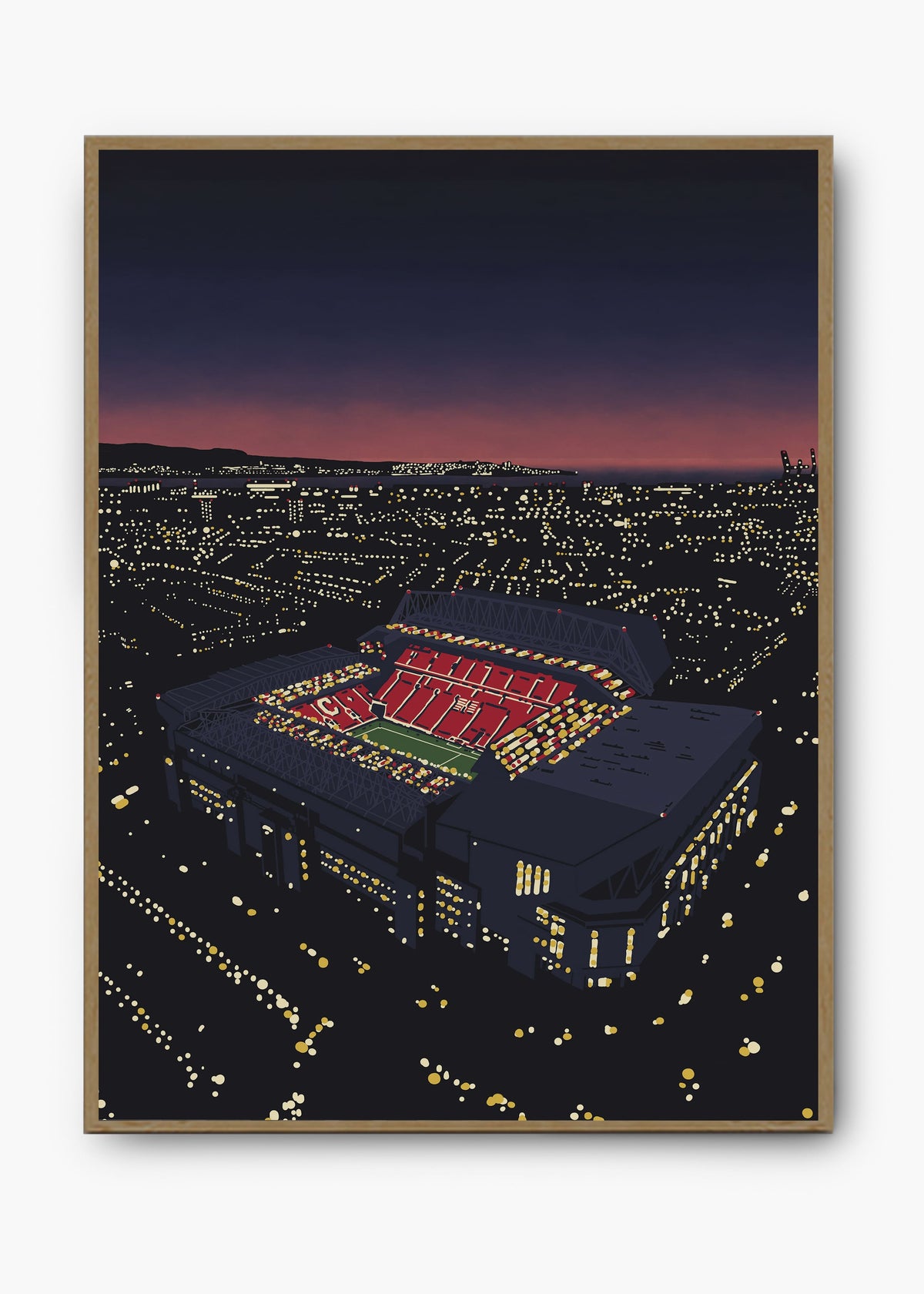 Quadro decorativo Liverpool Anfield — arte de futebol para parede | Cübe Quadros
