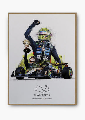 Quadro Lando Norris Silverstone 2025