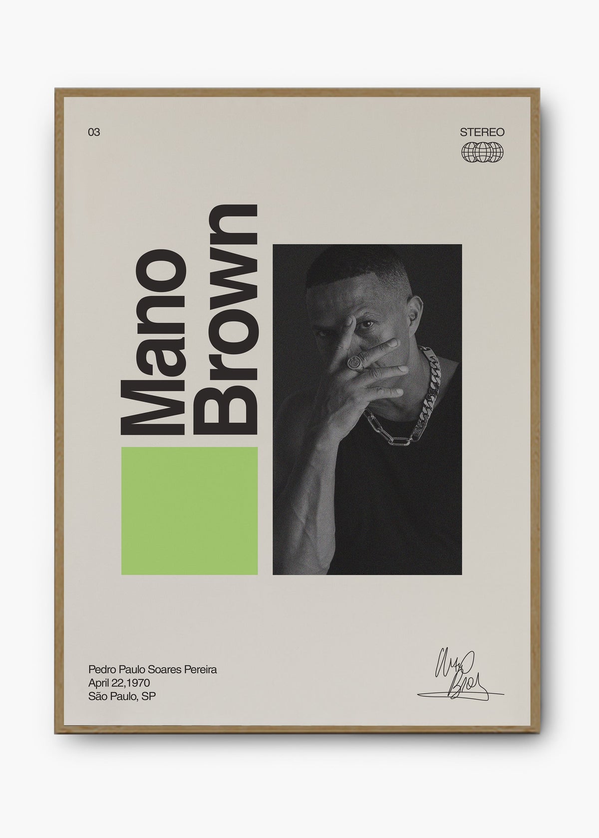 Quadro Signature Mano Brown