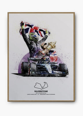 Quadro Lewis Hamilton - Silverstone 2024