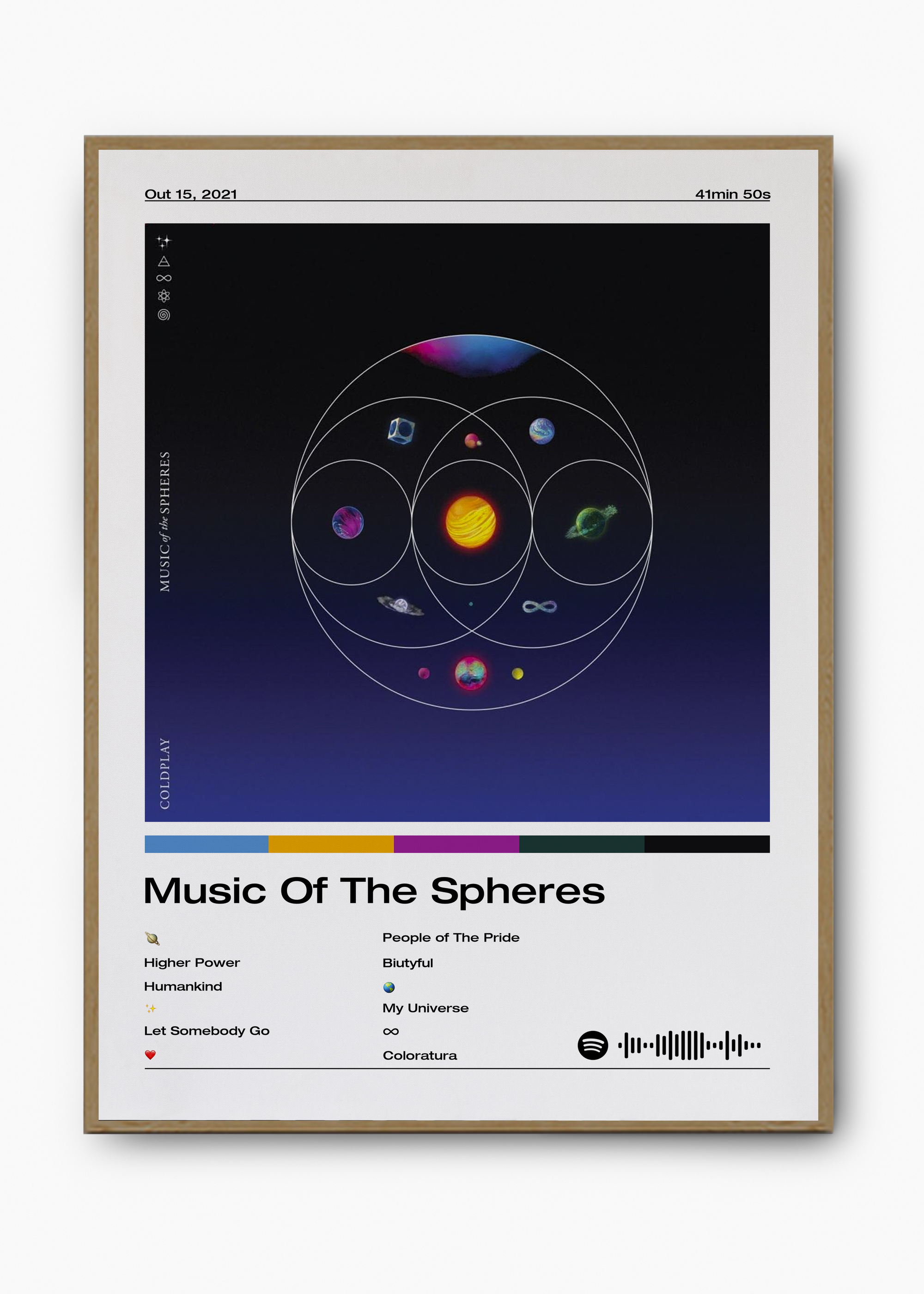 Quadro Coldplay Music Of The Spheres - 3
