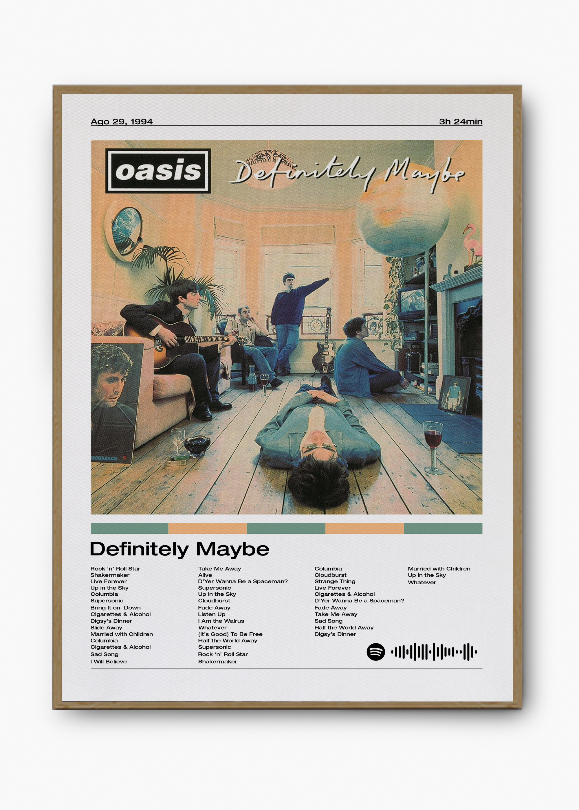 Quadro Oasis Definitely Maybe - 3