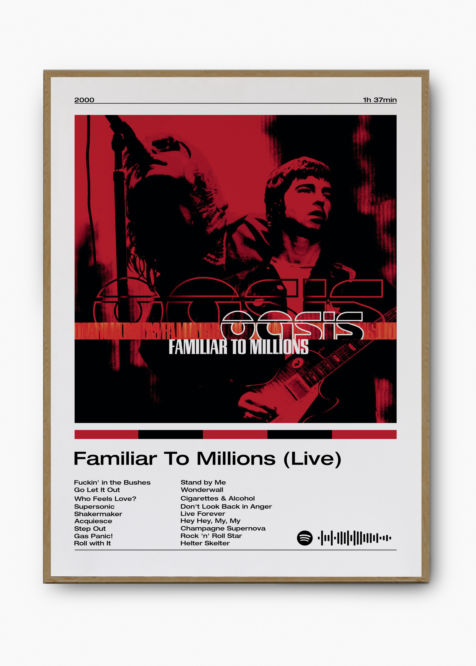 Quadro Oasis Familiar To Millions (Live) - 3