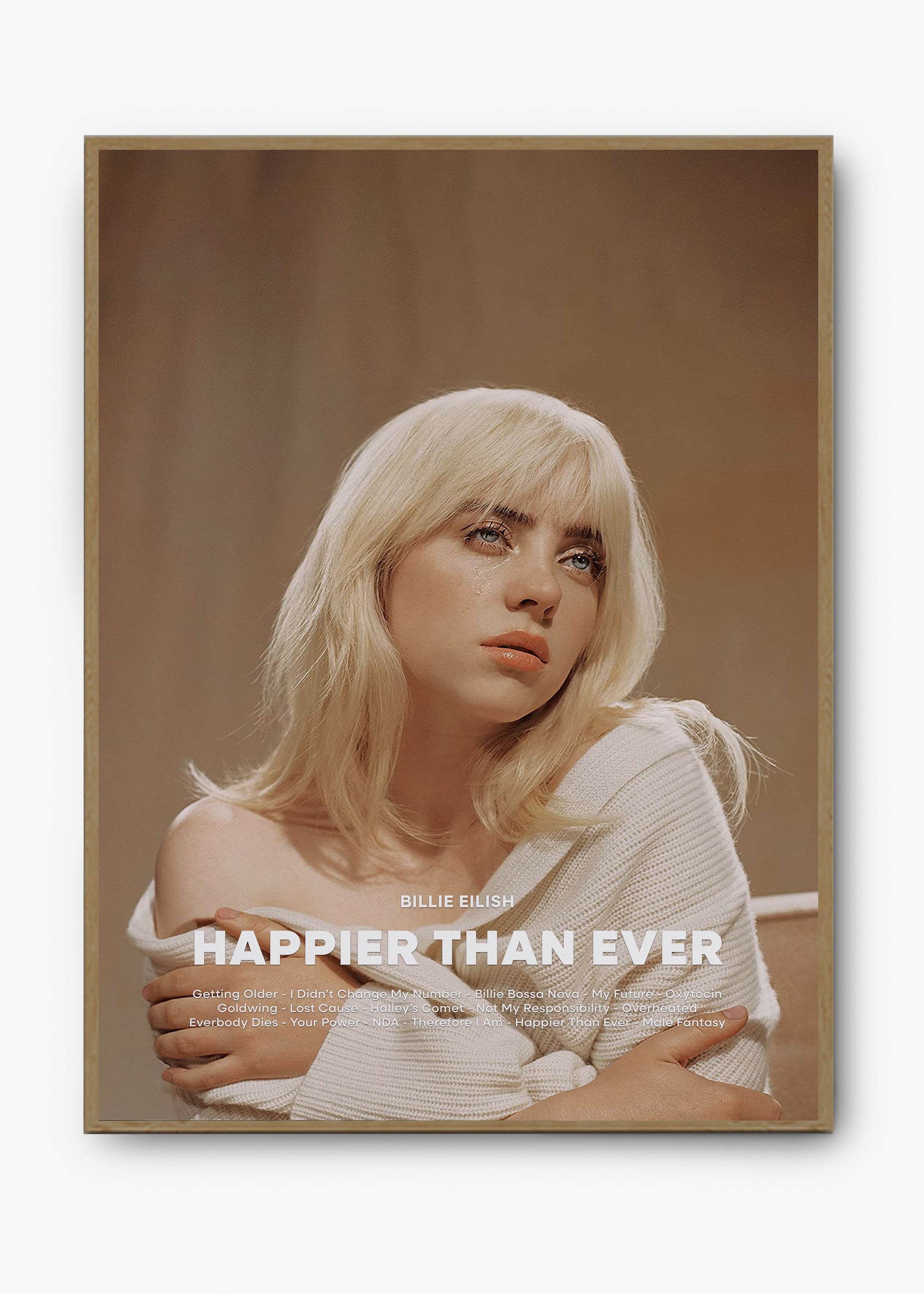 Quadro Billie Eilish Happier Than Ever Capa
