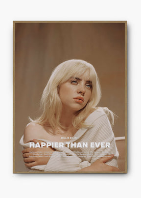 Quadro Billie Eilish Happier Than Ever Capa