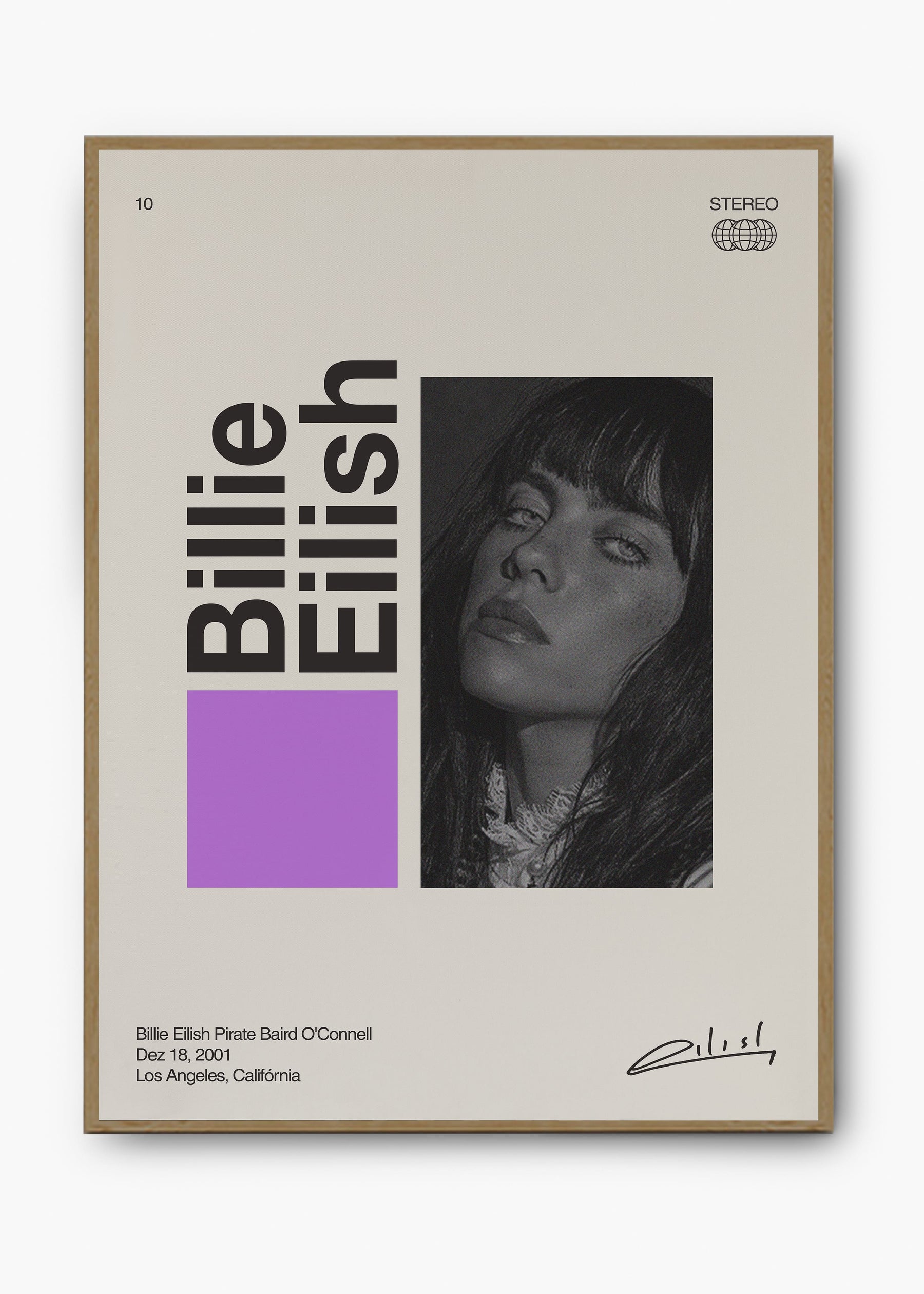 Quadro Signature Billie Eilish
