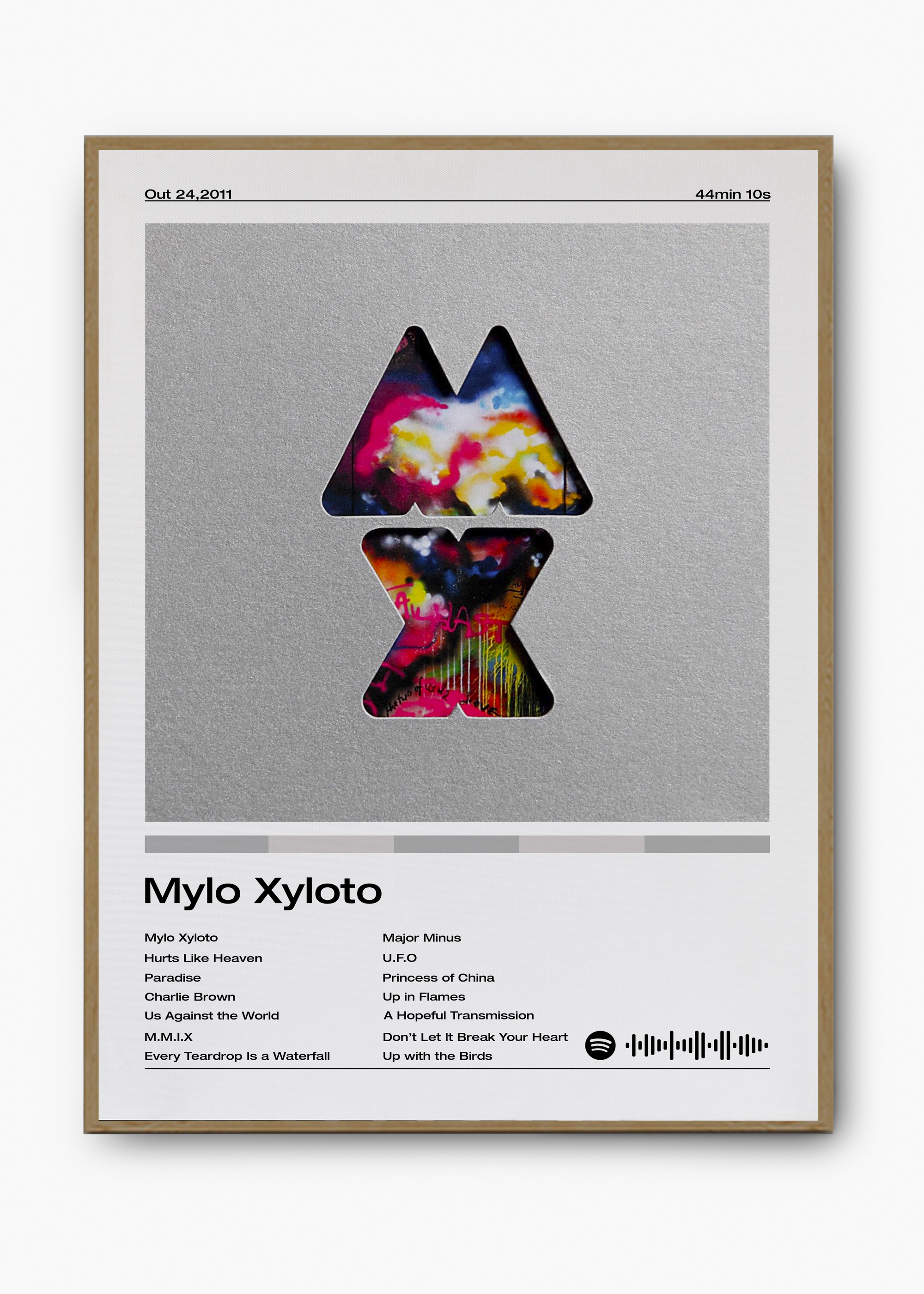 Quadro Coldplay Mylo Xyloto - 3