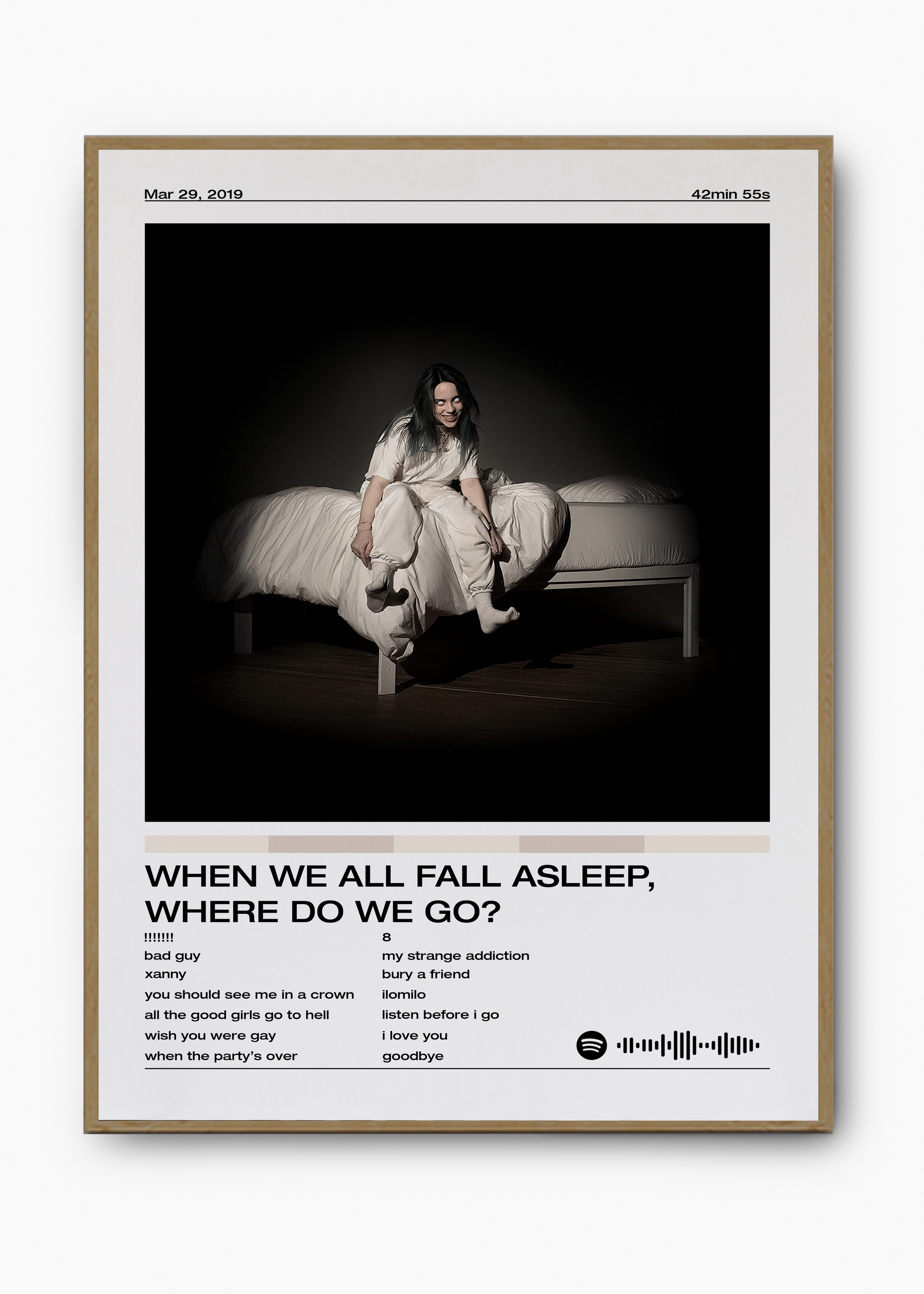 Quadro Billie Eilish When We All Fall Asleep - 3