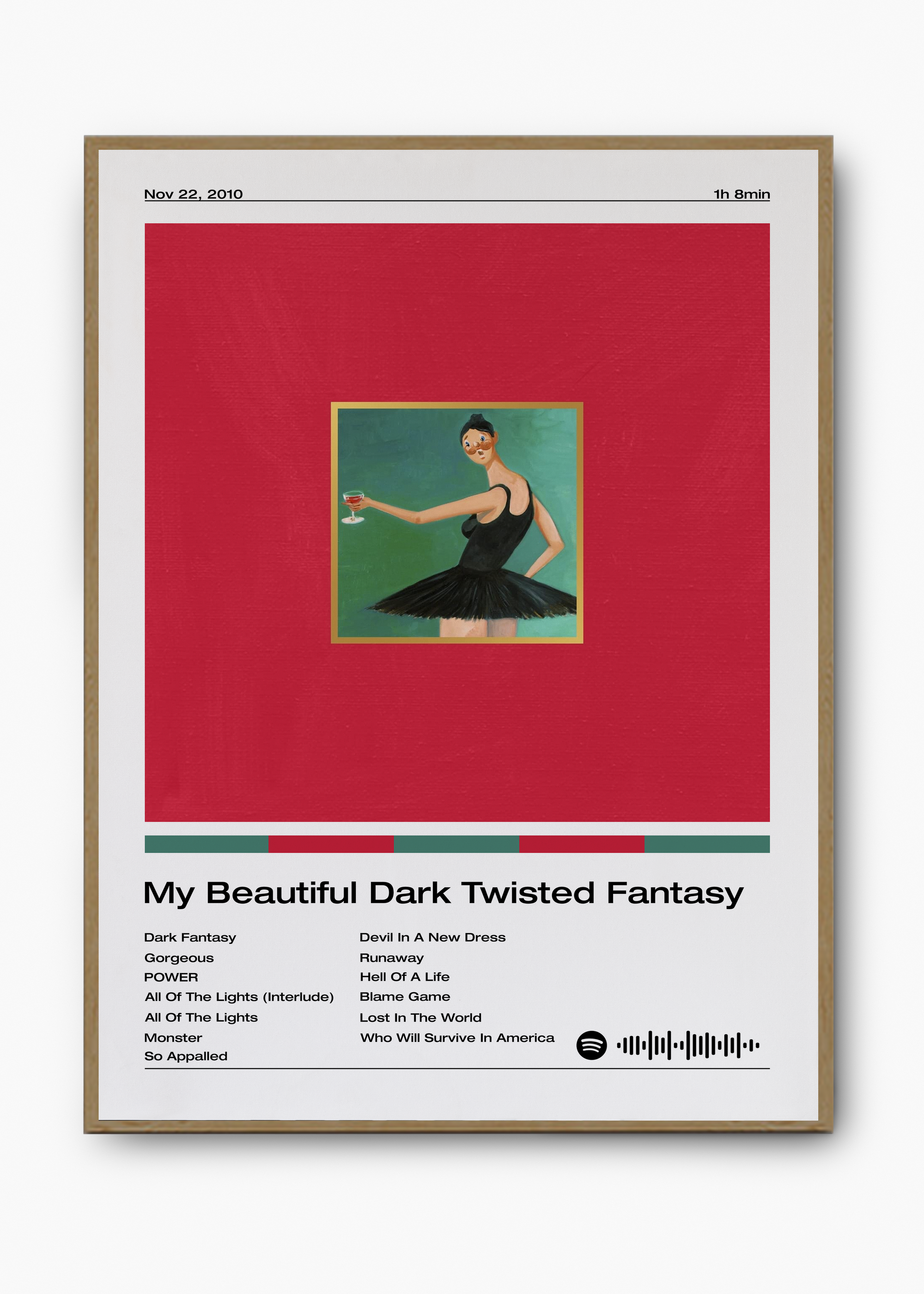 Quadro Kanye West My Beautiful Dark Twisted Fantasy - 3