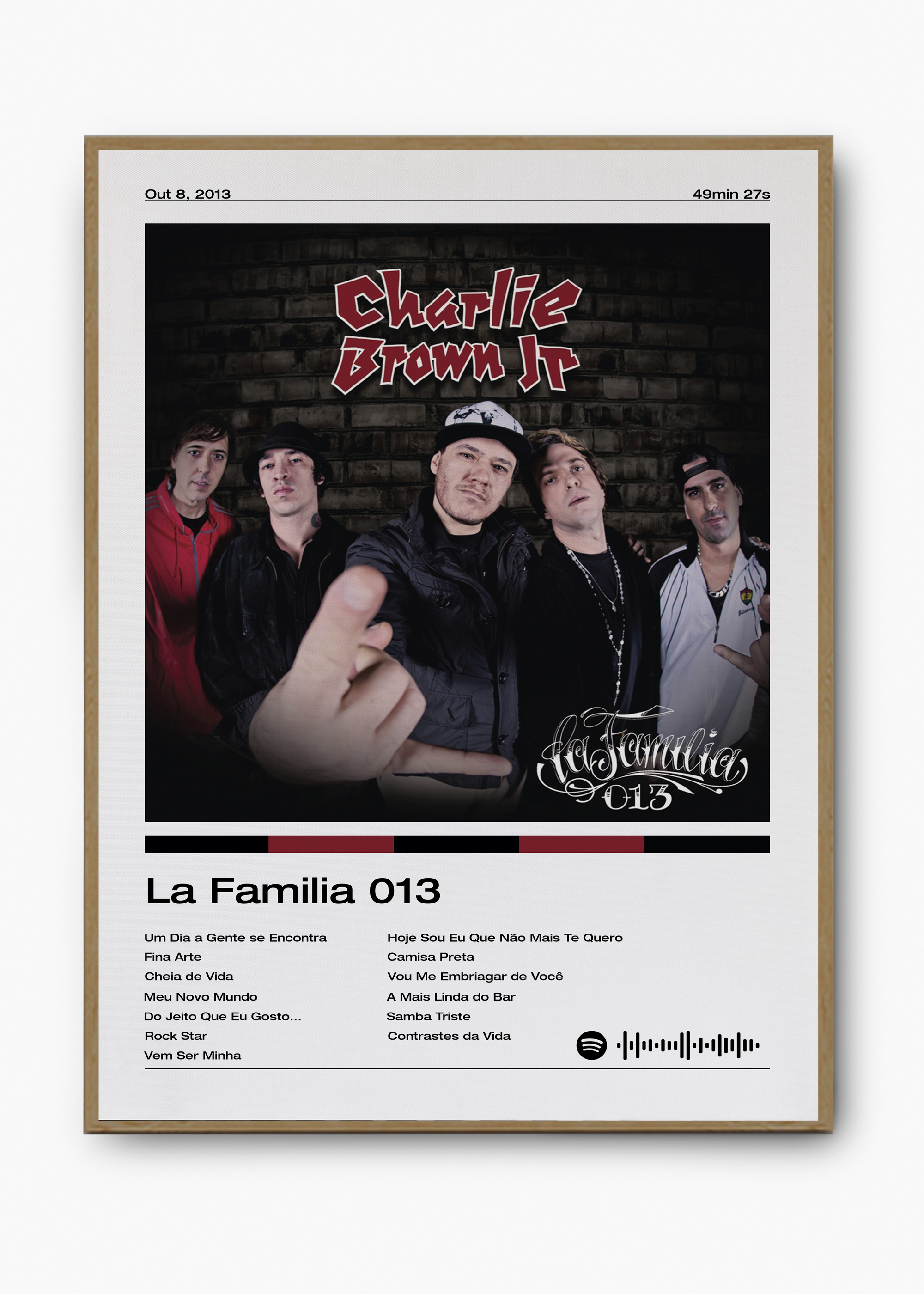 Quadro Charlie Brown Jr. La Familia 013 - 3