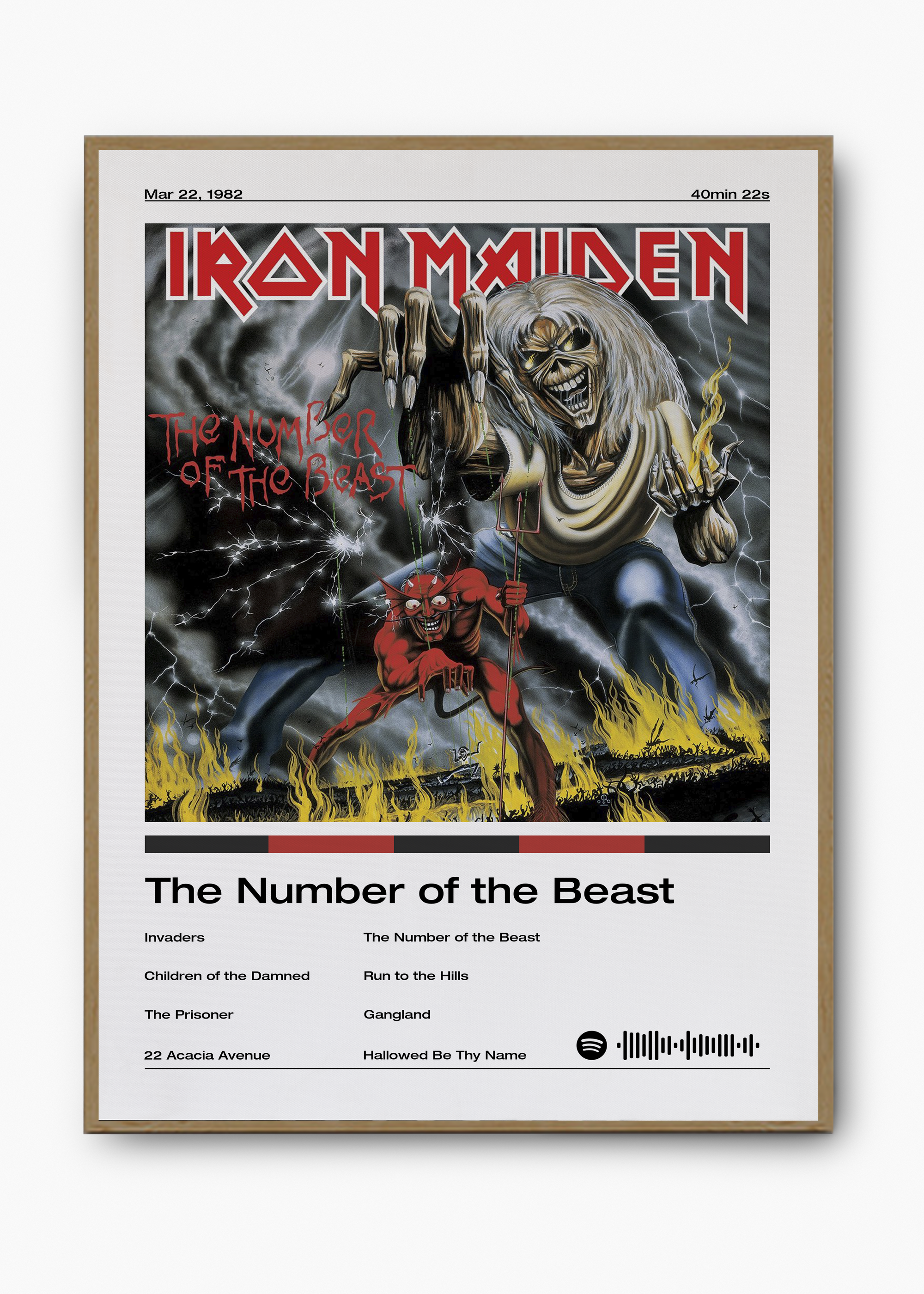 Quadro Iron Maiden The Number of the Beast - 3