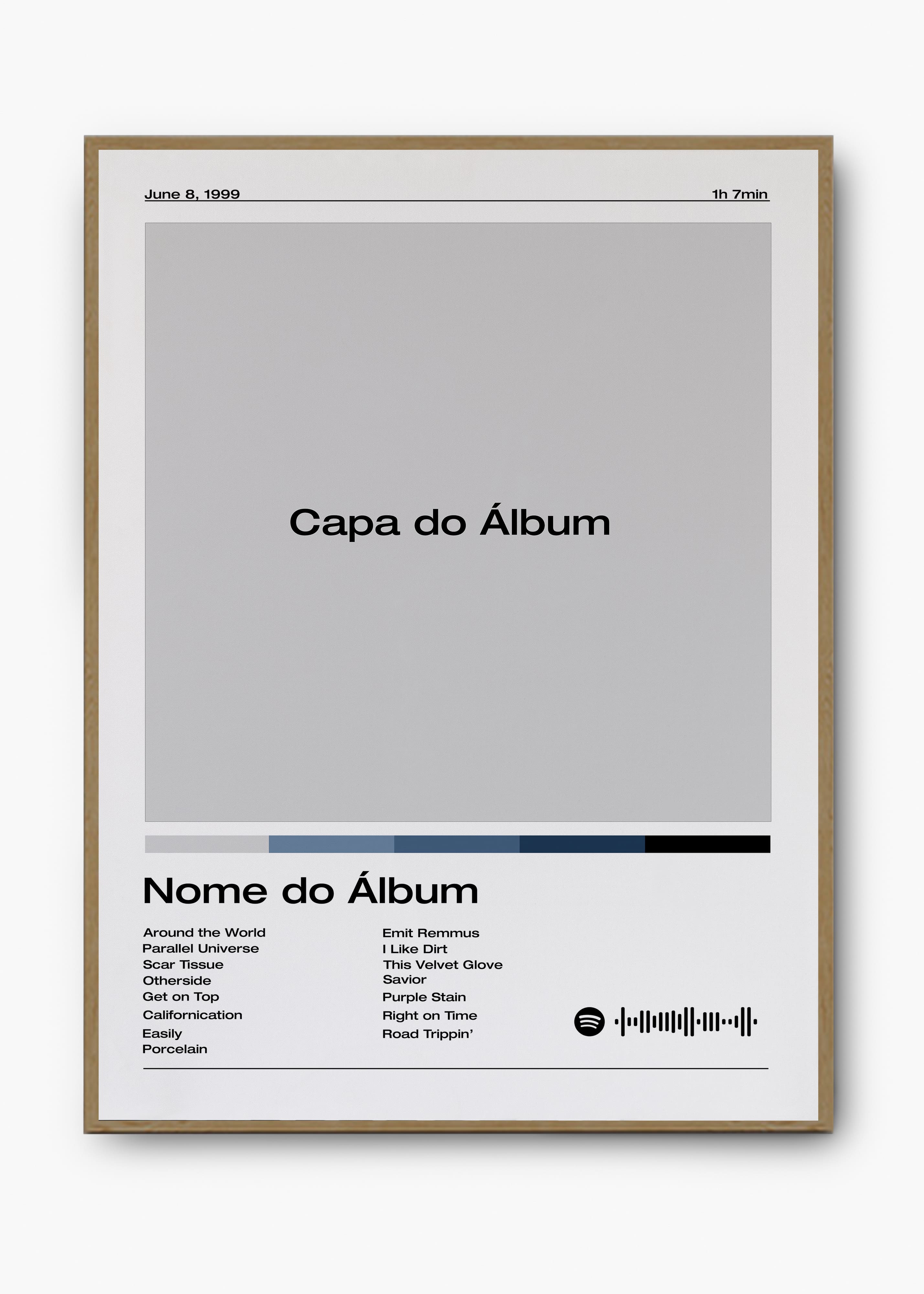 Quadro Spotify Personalizável - Álbum