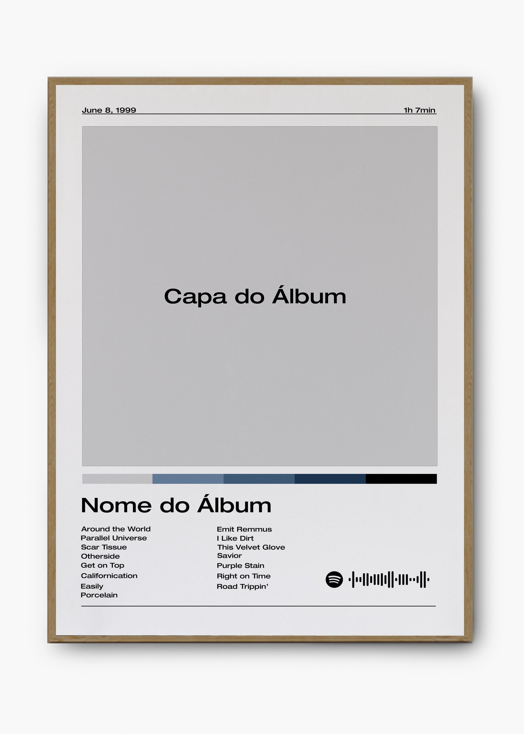 Quadro Spotify Personalizável - Álbum