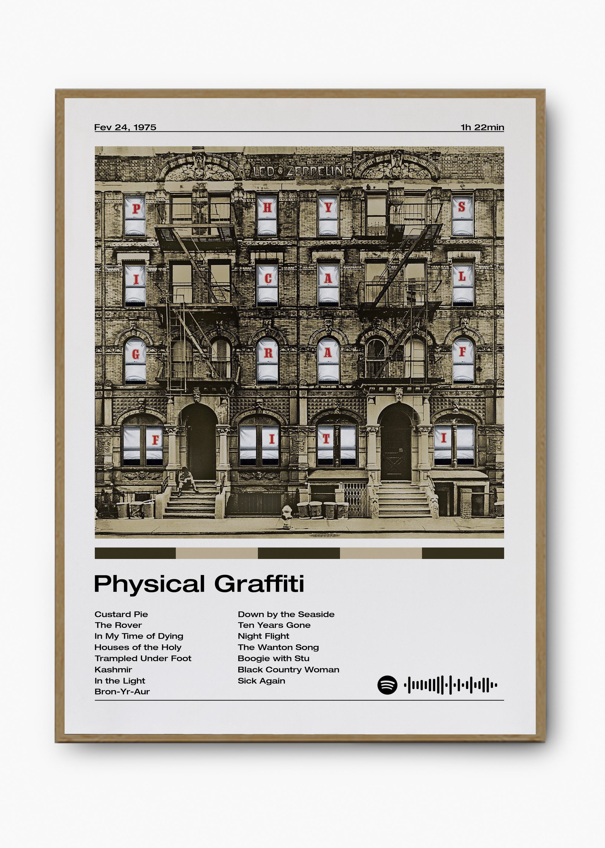 Quadro Led Zeppelin Physical Graffiti - 3