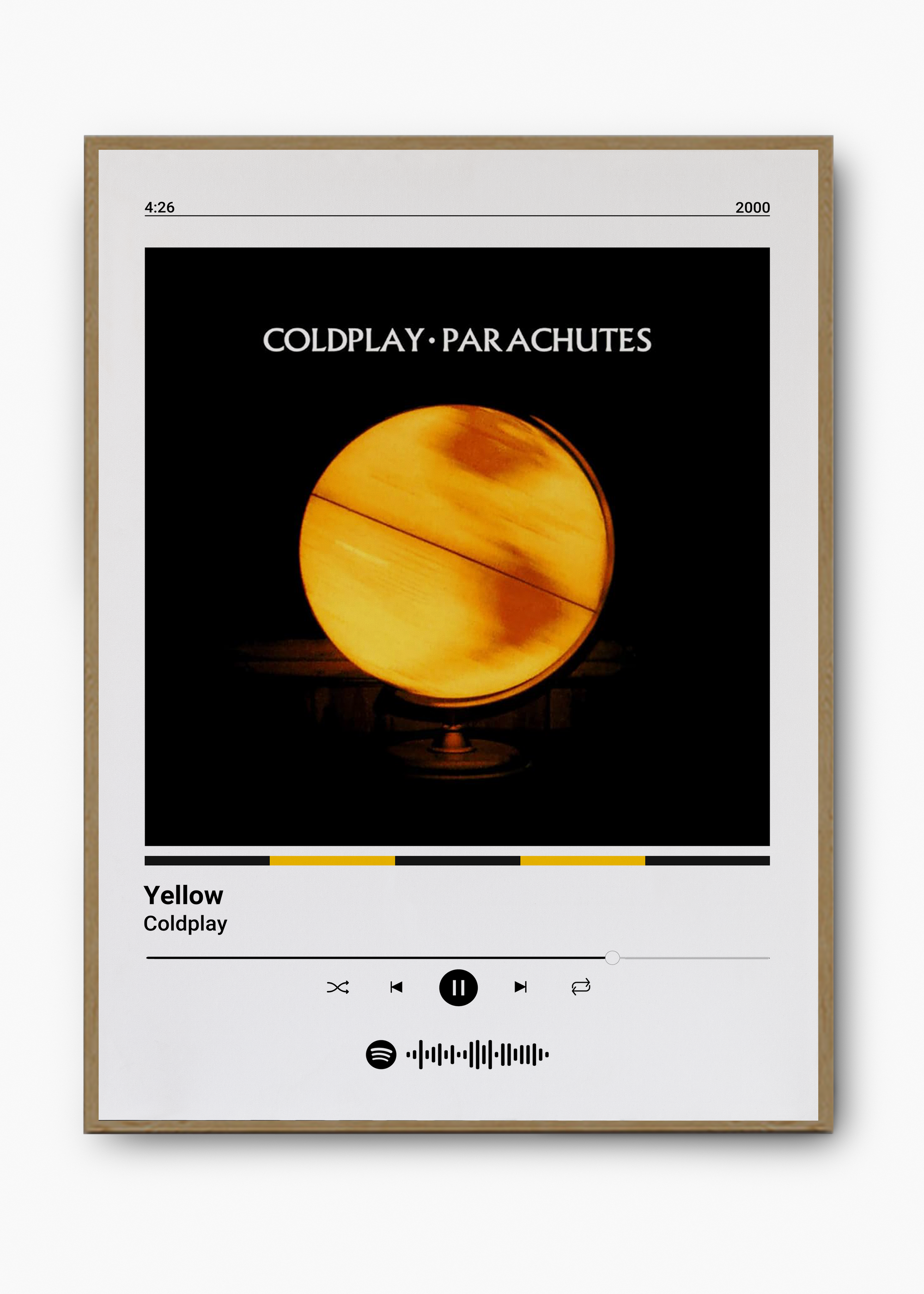 Quadro Coldplay Yellow - 3