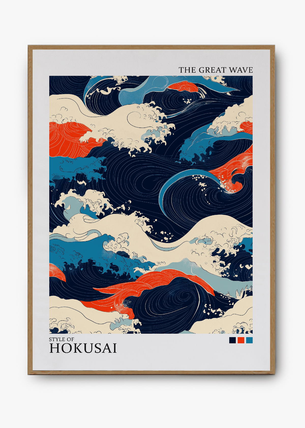 Quadro Japones Hokasai Wave - 3