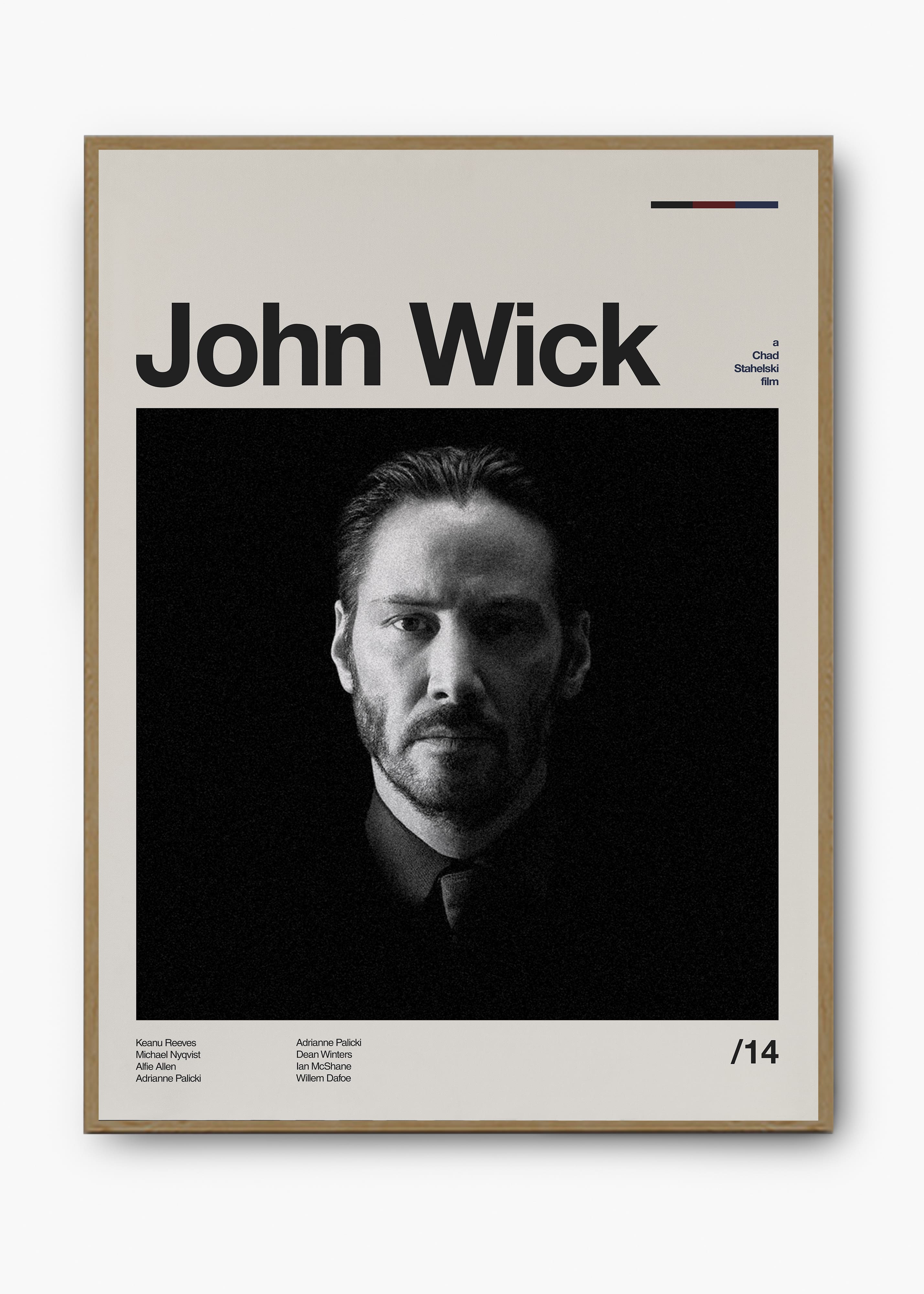 Quadro decorativo John Wick — arte de cinema para parede | Cübe Quadros