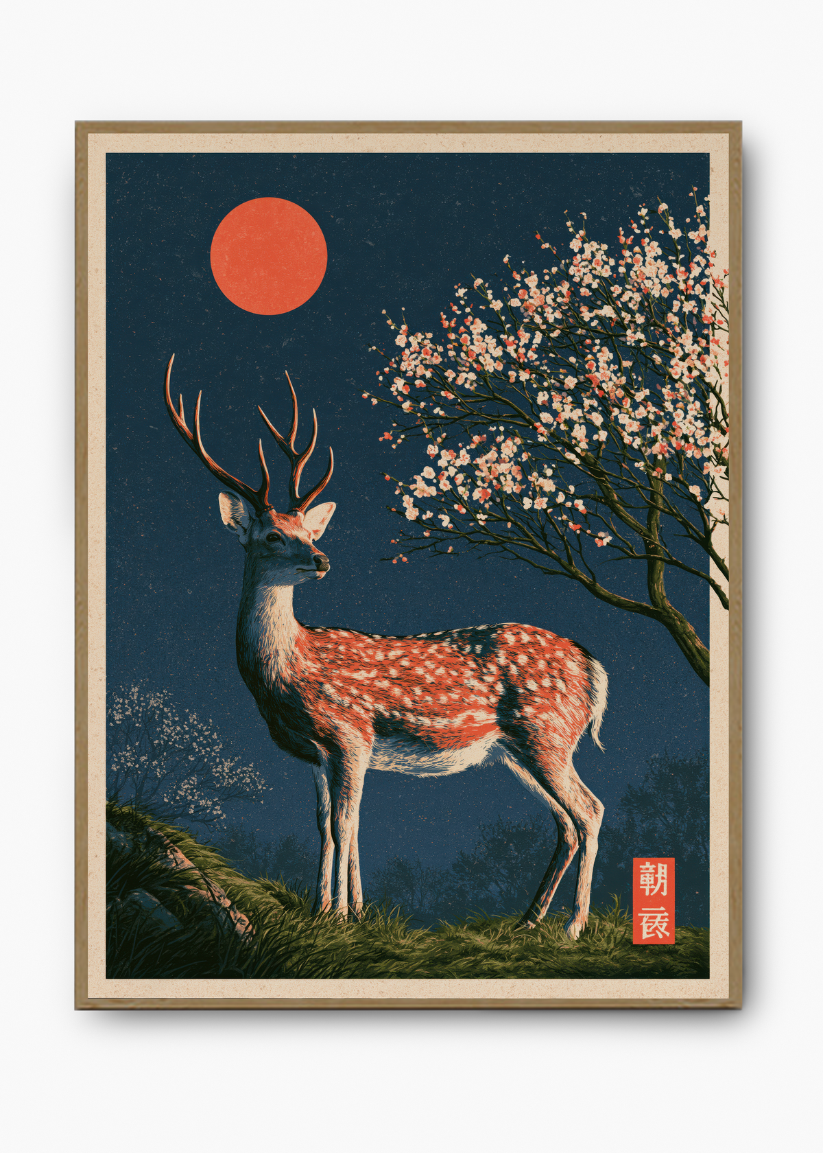 Quadro Japonês Sacred Deer - 3