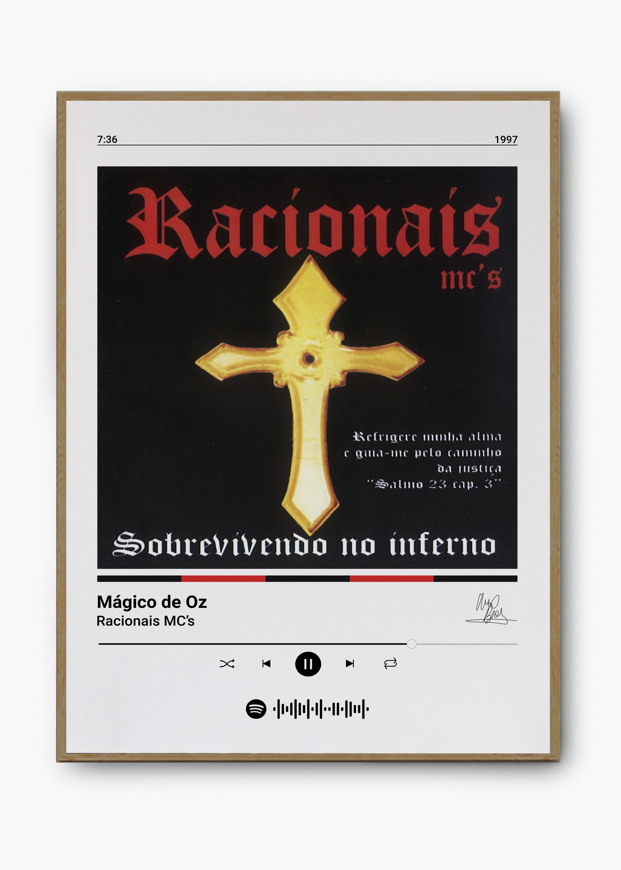 Quadro Racionais Mc's Mágico de Oz - 3