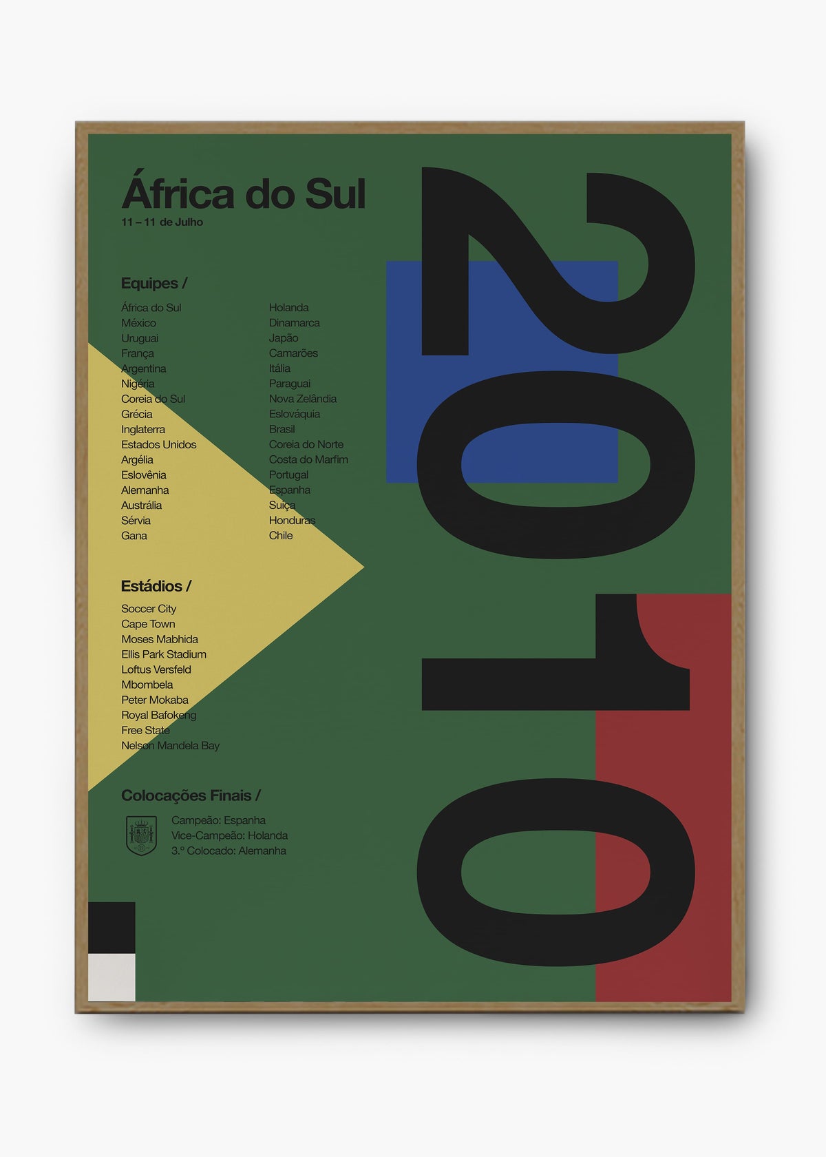 Quadro Copa do Mundo África Do Sul 2010