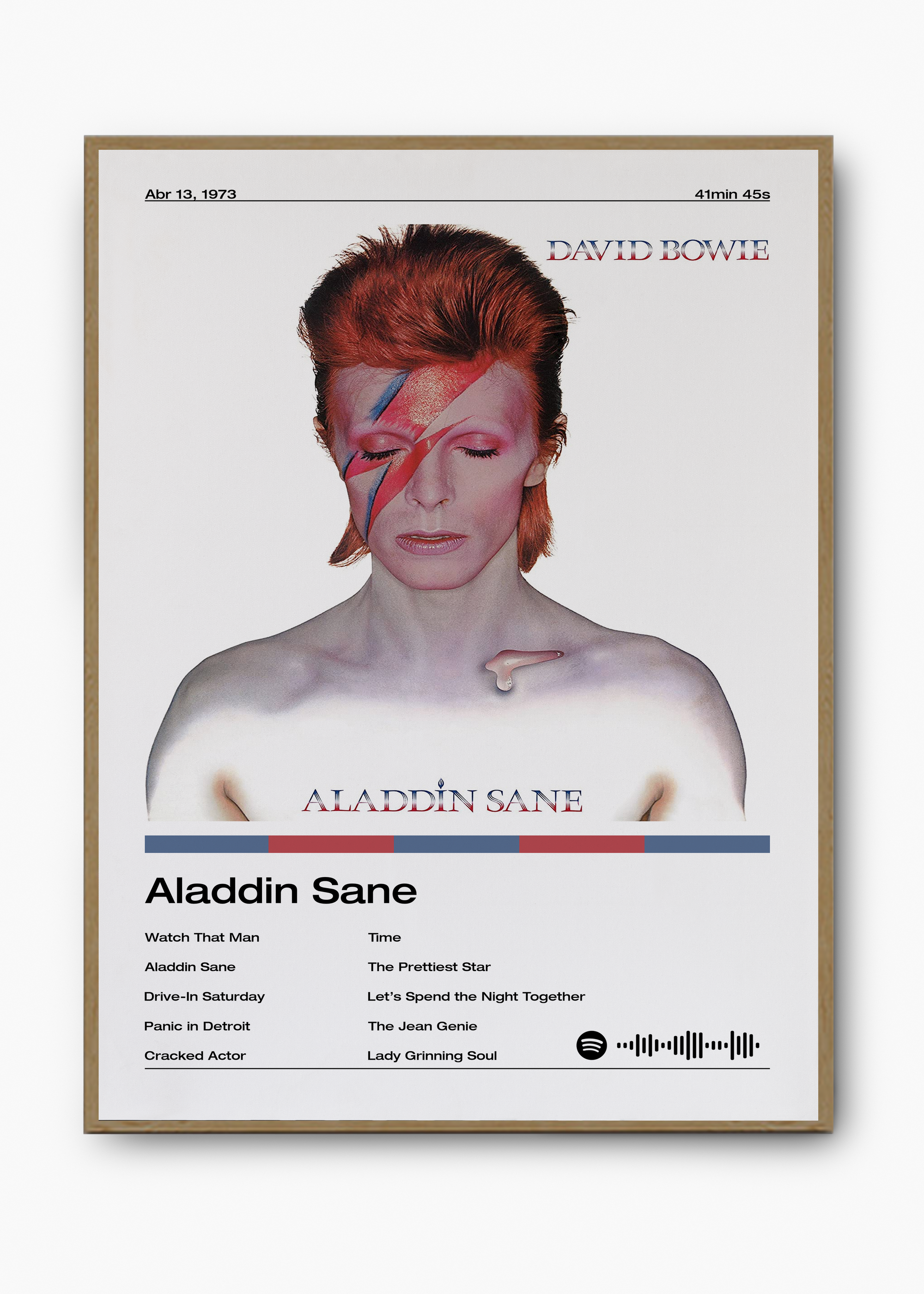 Quadro David Bowie Aladdin Sane - 3