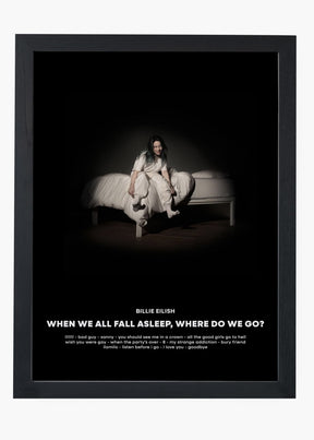 Quadro Billie Eilish When We All Fall Asleep Capa