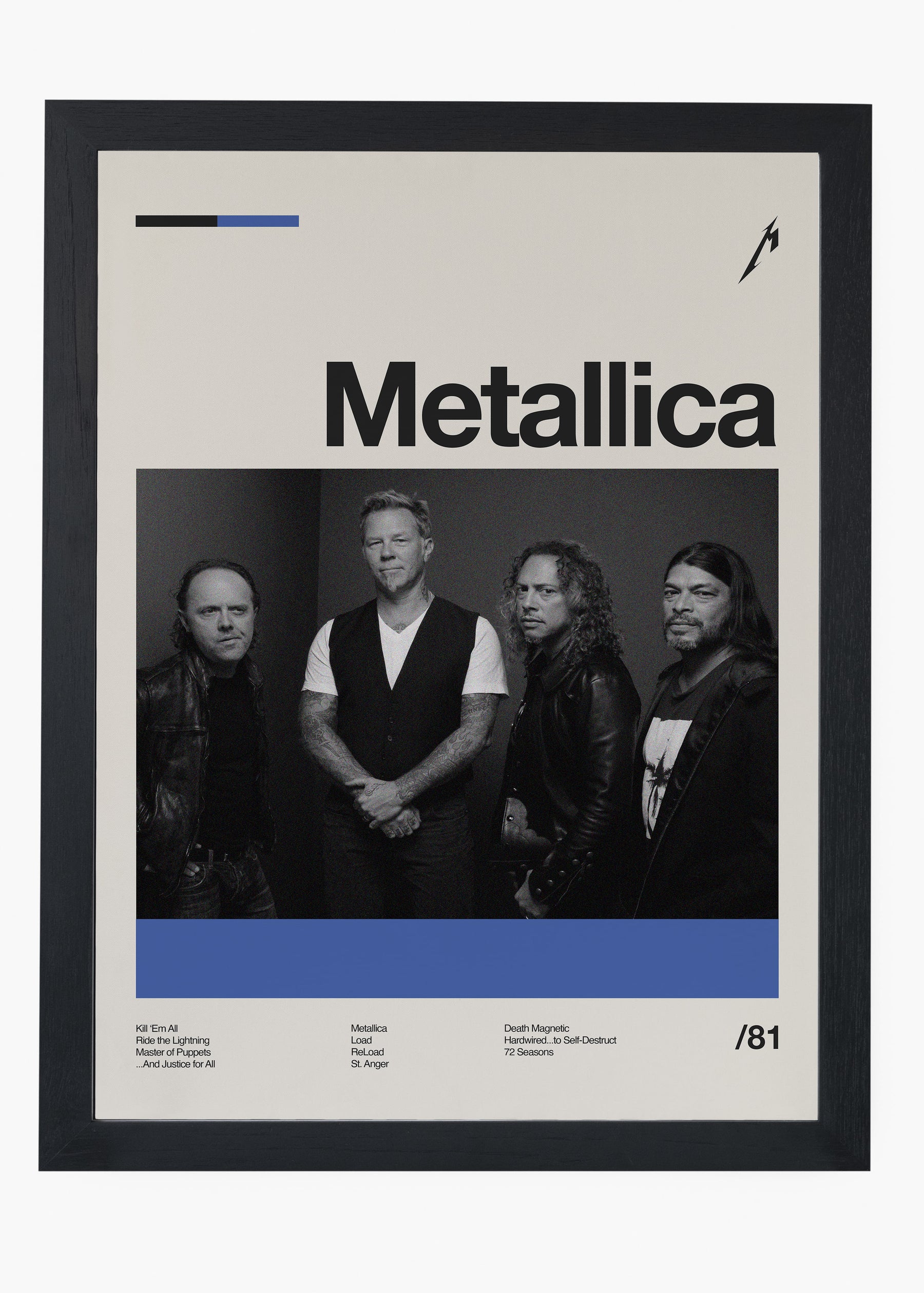Quadro Metallica Banda
