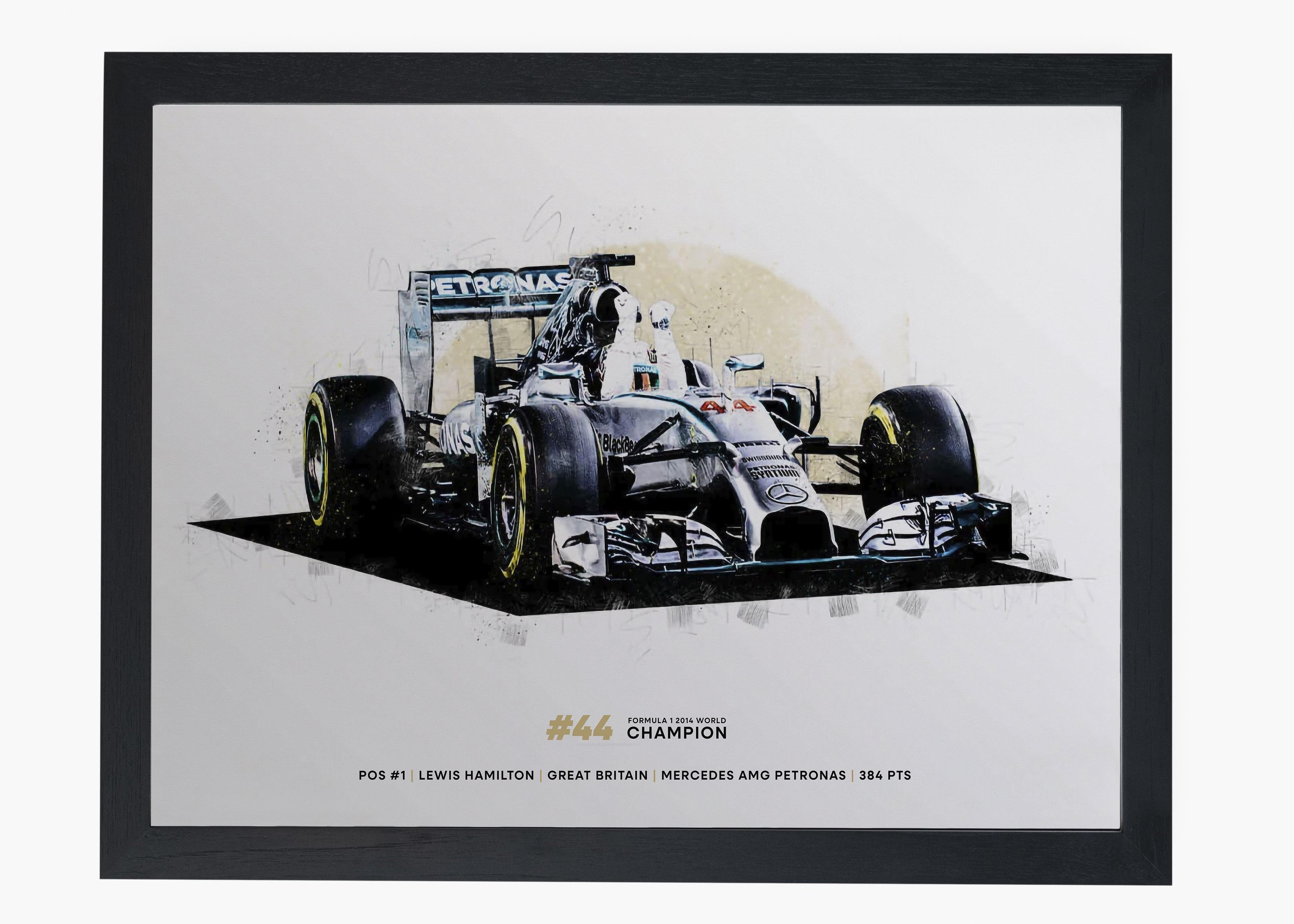 Quadro Lewis Hamilton 2008 World Champion