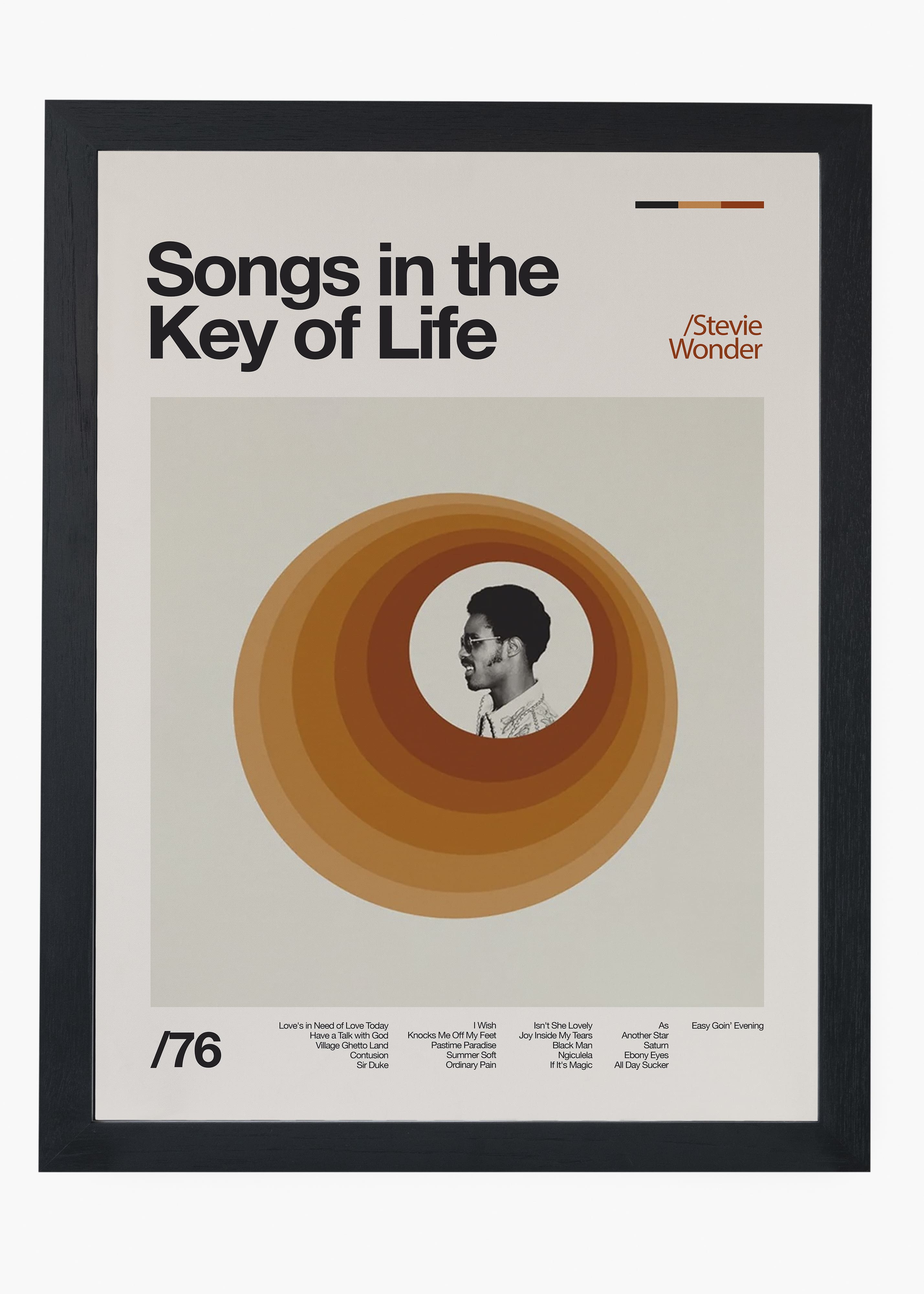 Quadro Stevie Wonder Songs in the Key of Life II