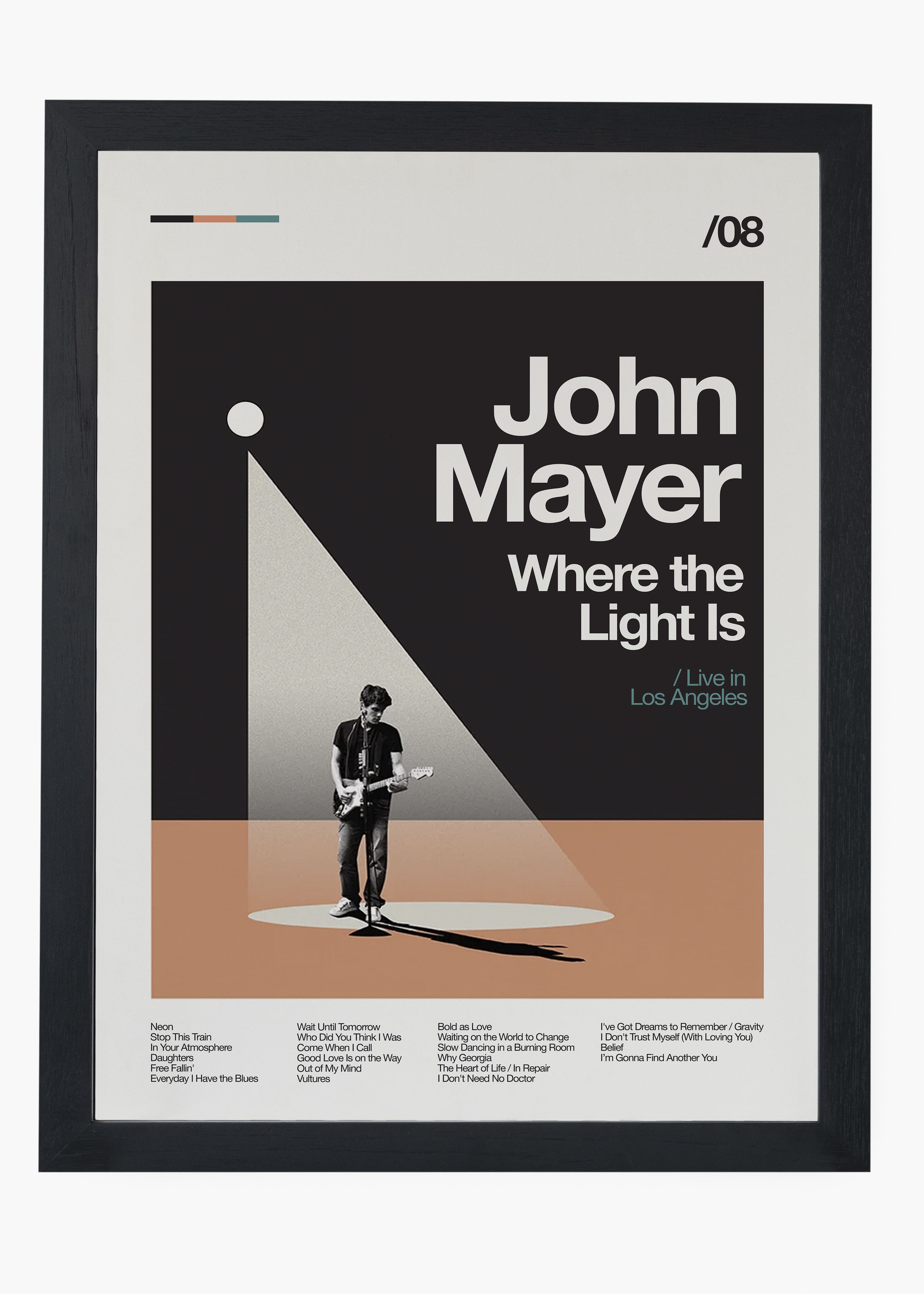 Quadro John Mayer Where the Light Is v2