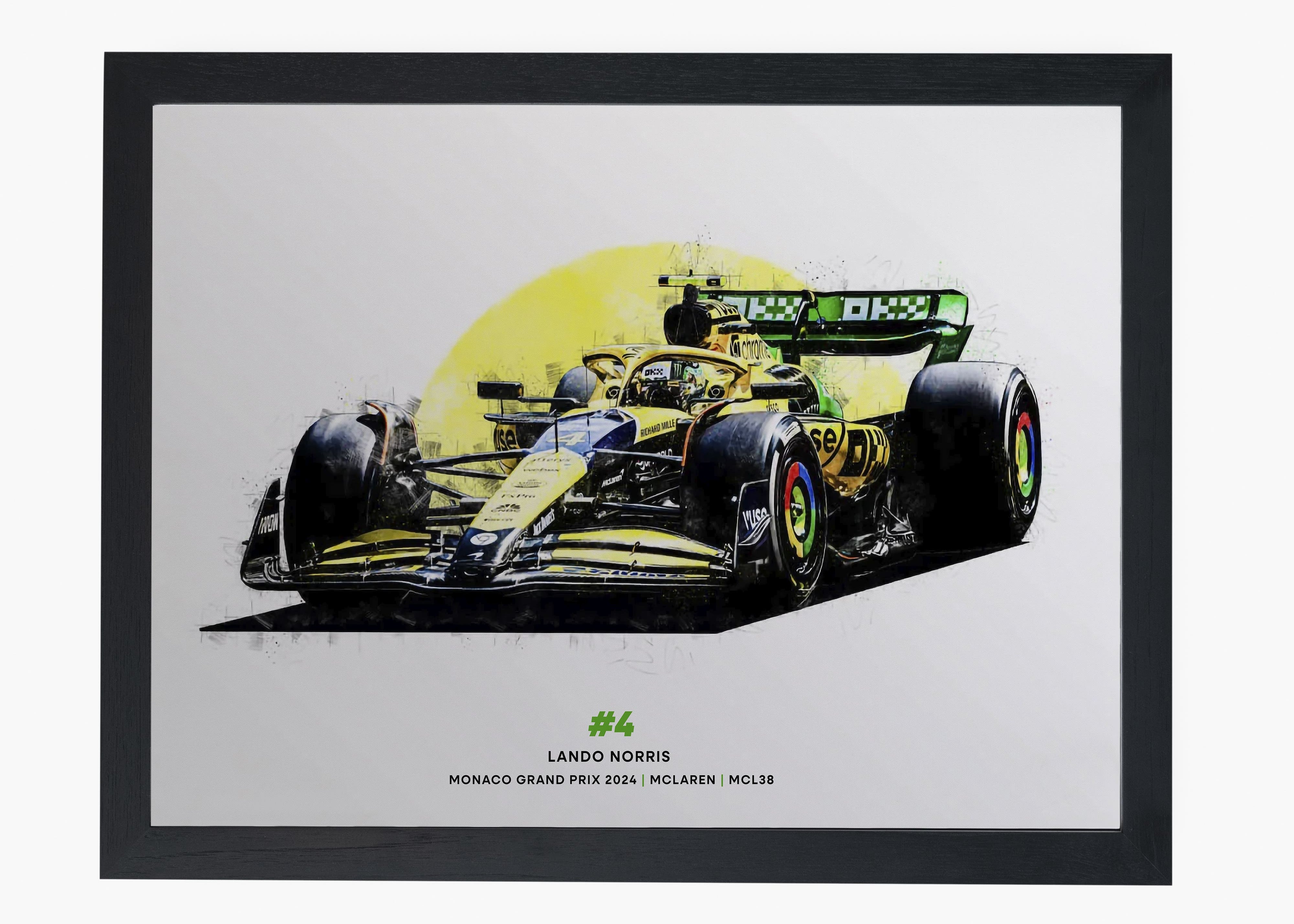 Quadro Lando Norris #4 Monaco GP 2024