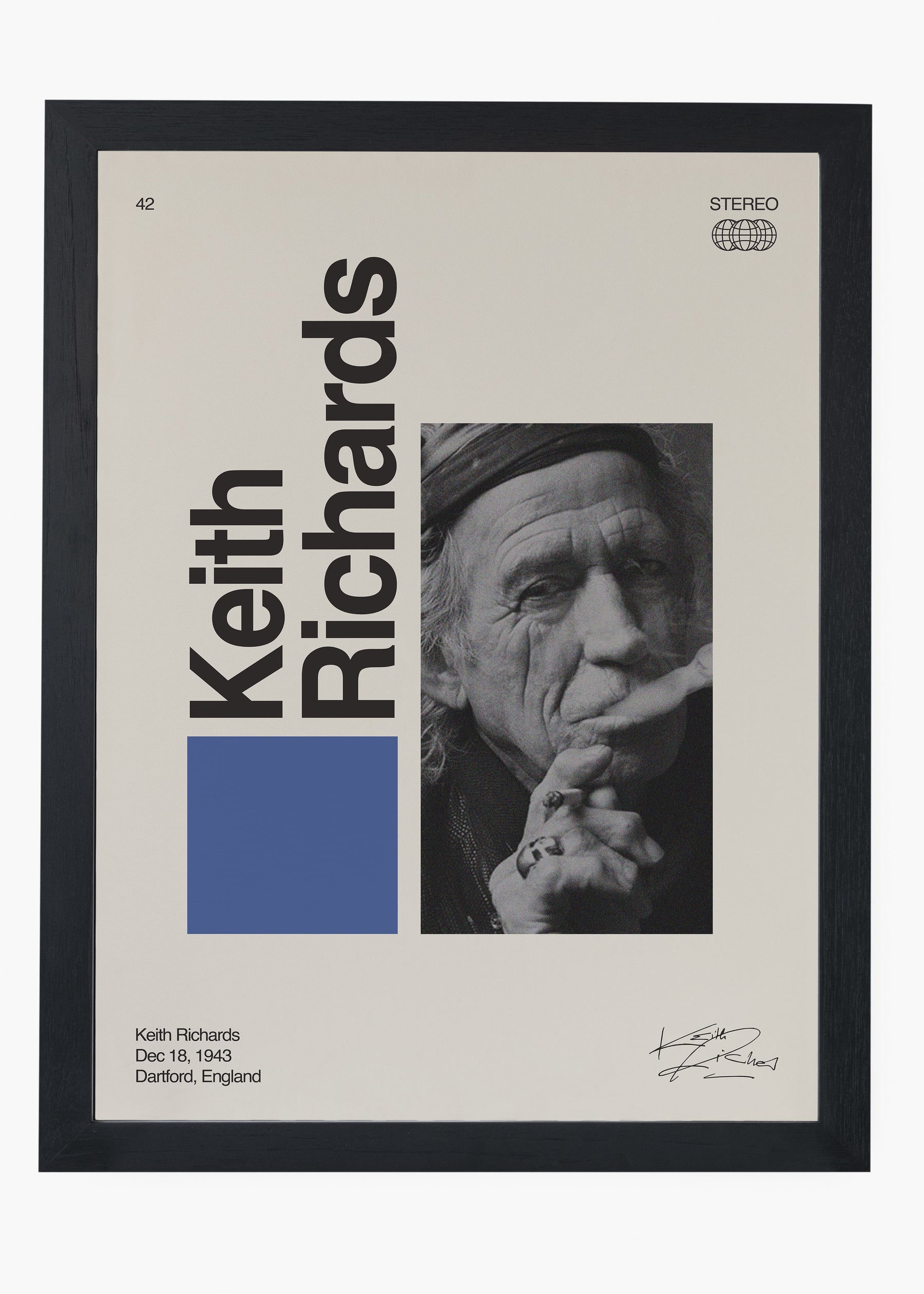 Quadro Signature Keith Richards