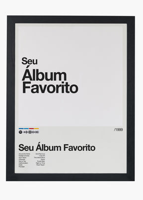 Quadro Spotify Personalizável - Álbum
