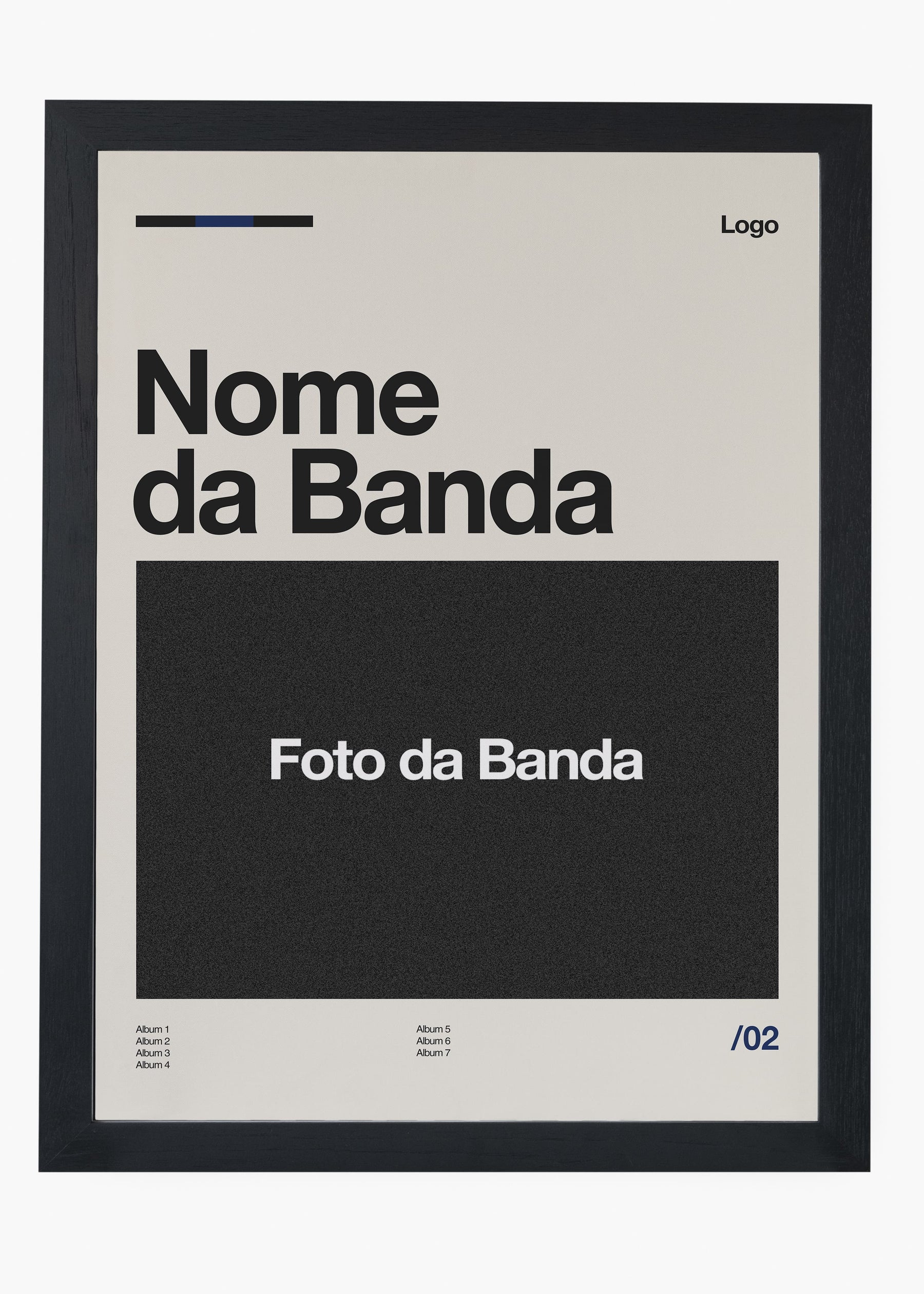 Quadro Personalizável - Bandas / Capas