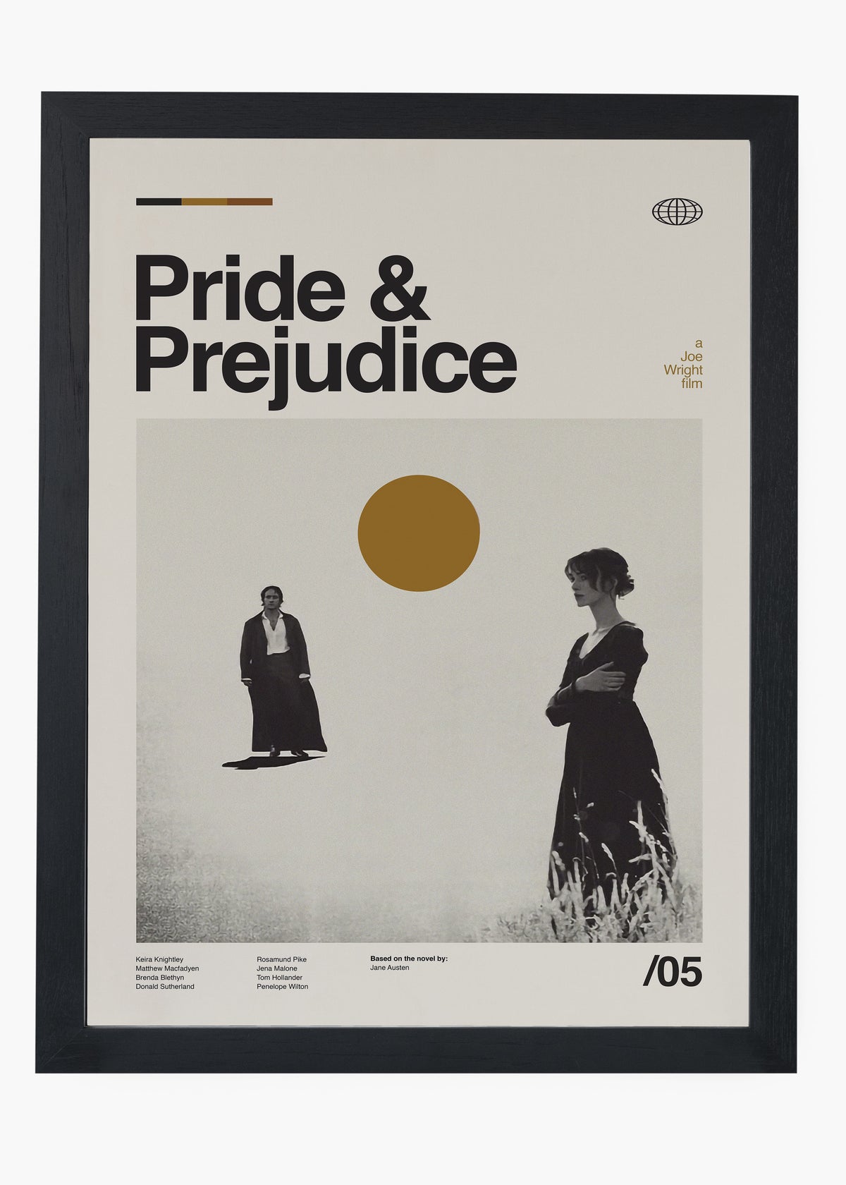 Quadro decorativo Orgulho e Preconceito — arte de cinema para parede | Cübe Quadros