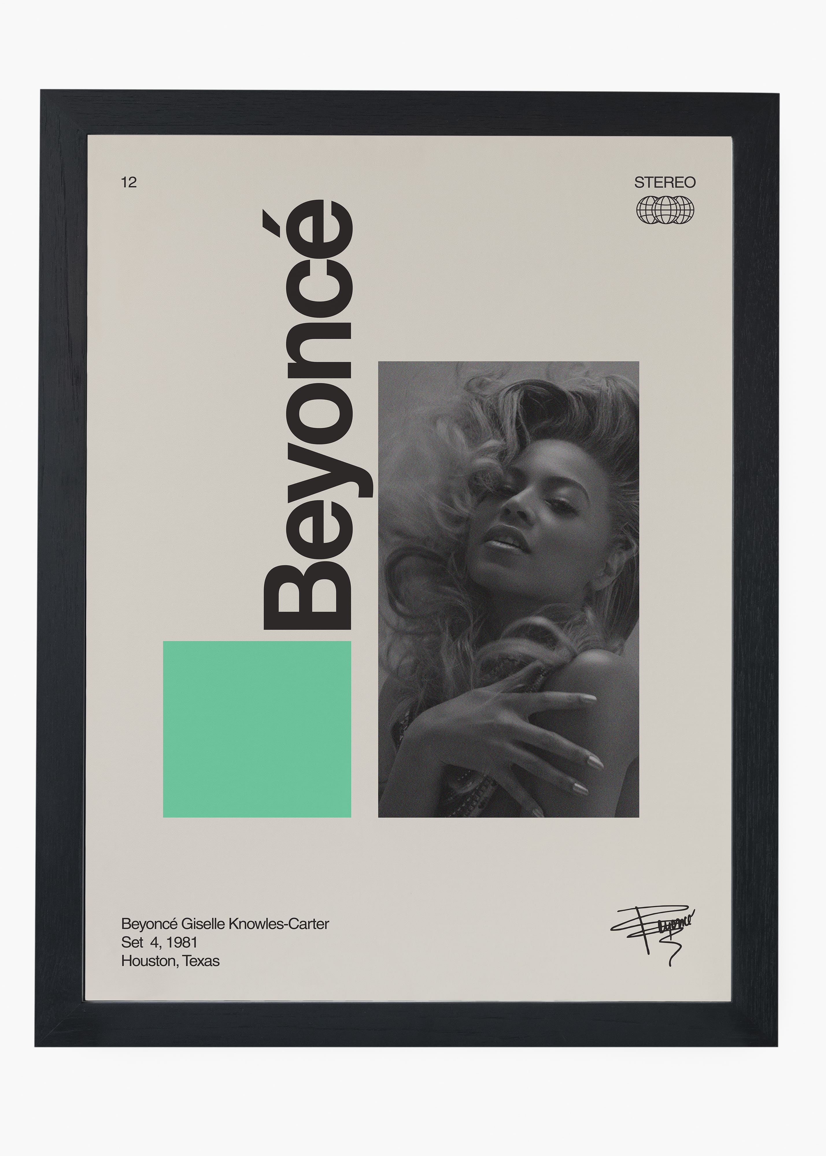 Quadro Signature Beyoncé