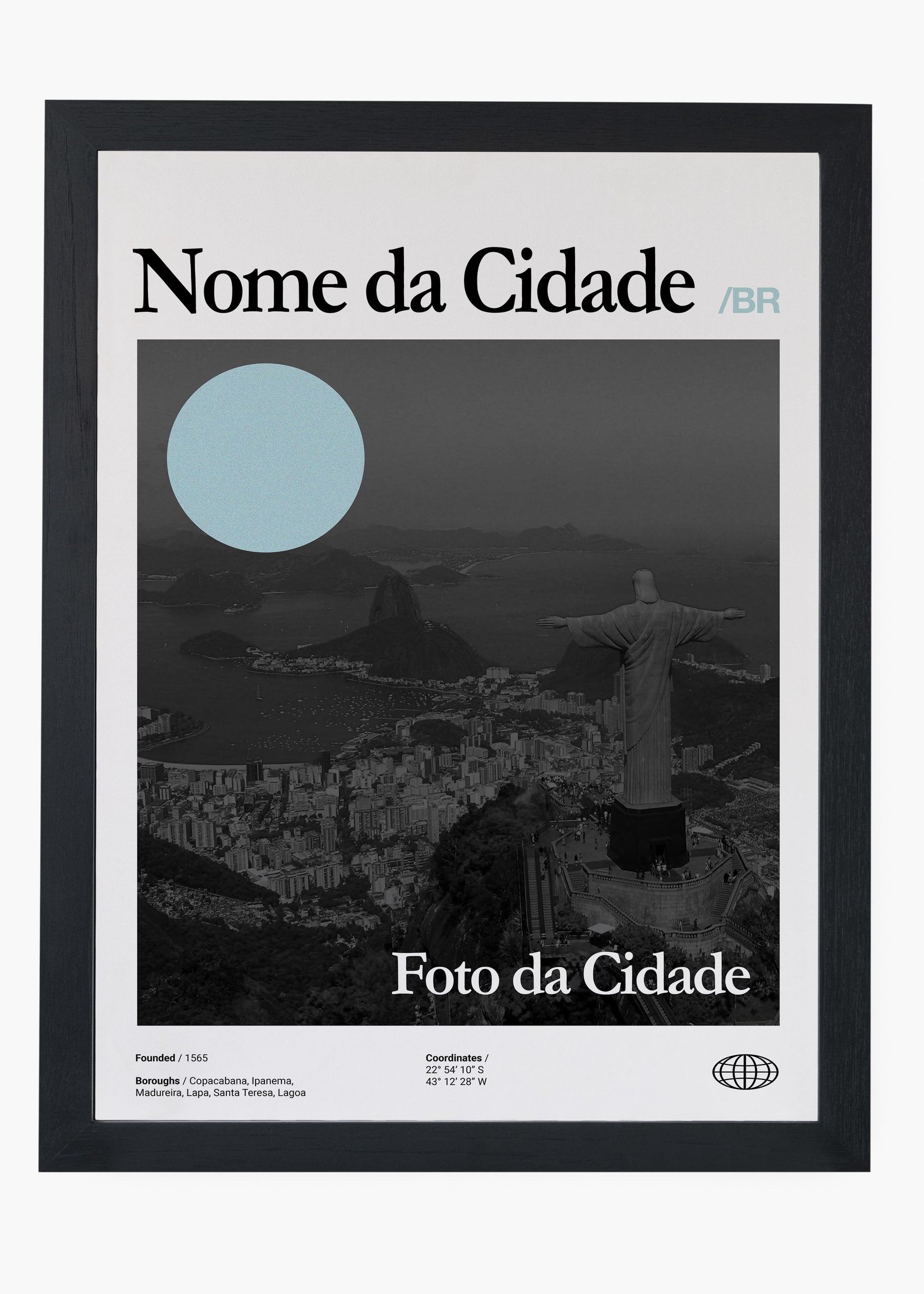 Quadro Personalizável - City / Cidades