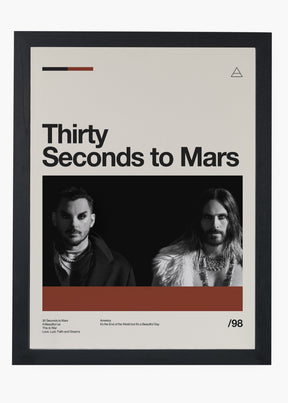 Quadro Thirty Seconds to Mars Banda